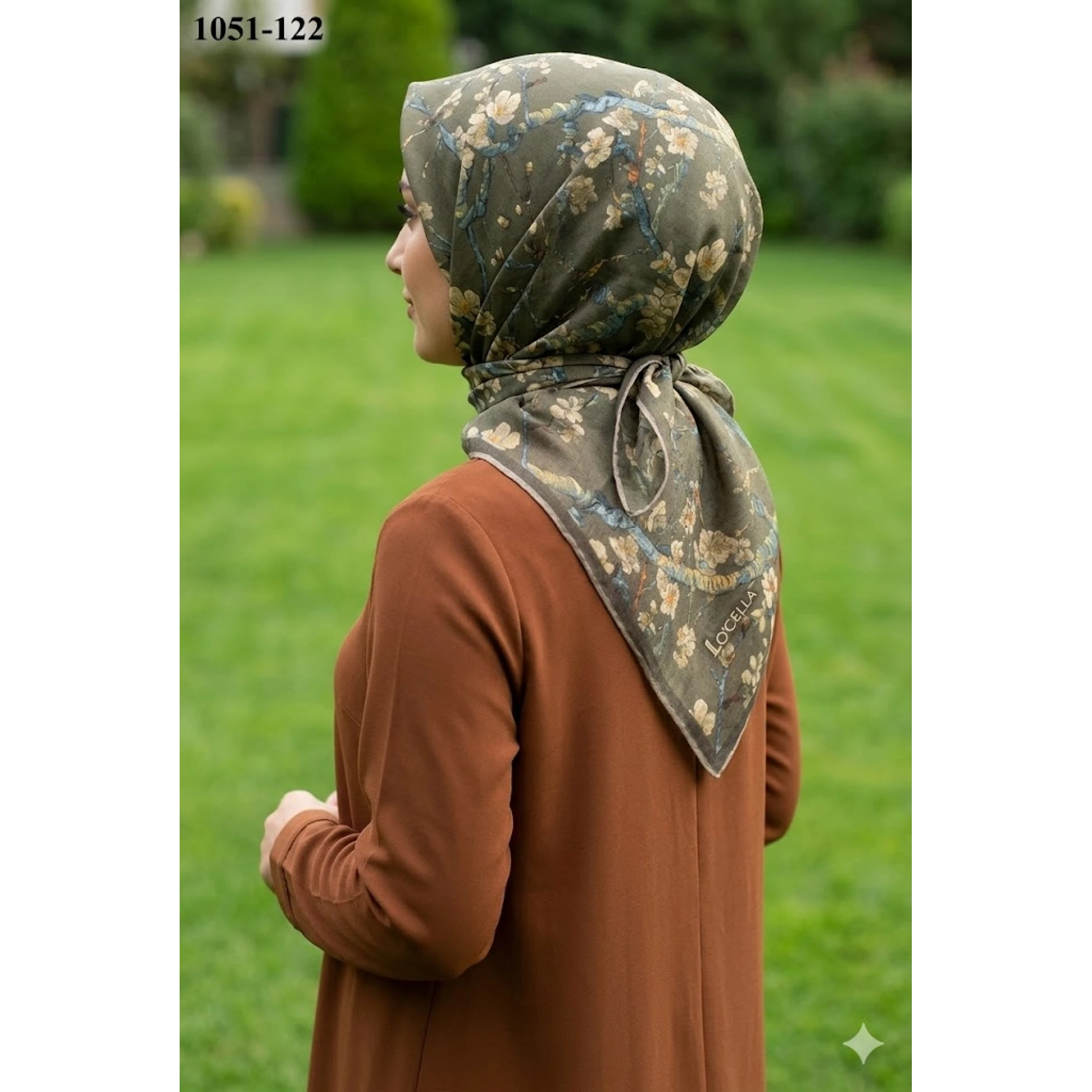 Locella Soft Pamuk Eşarp (Haki) 1051-122