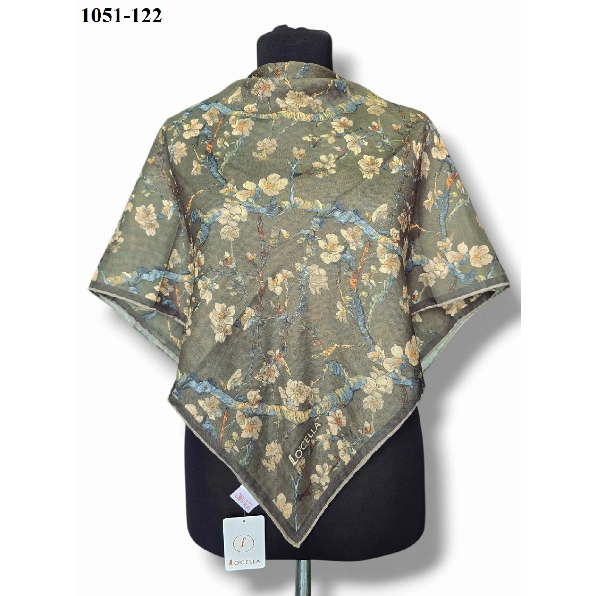 Locella Soft Pamuk Eşarp (Haki) 1051-122