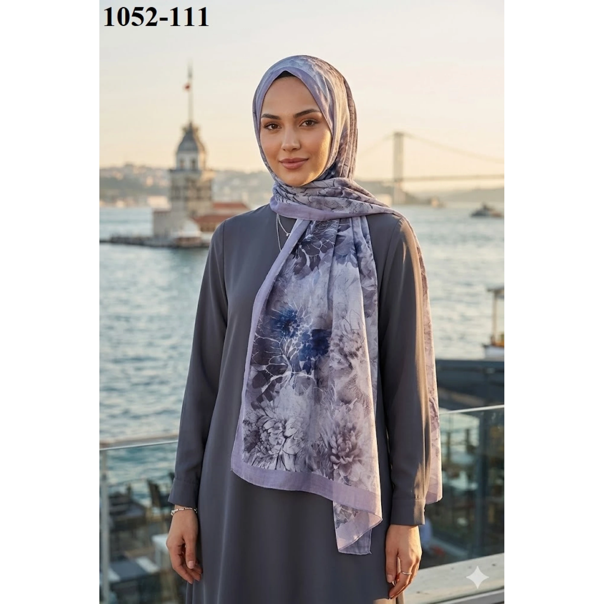 Moon Scarf Bambu Pamuk Şal (Sirke) 1052-111