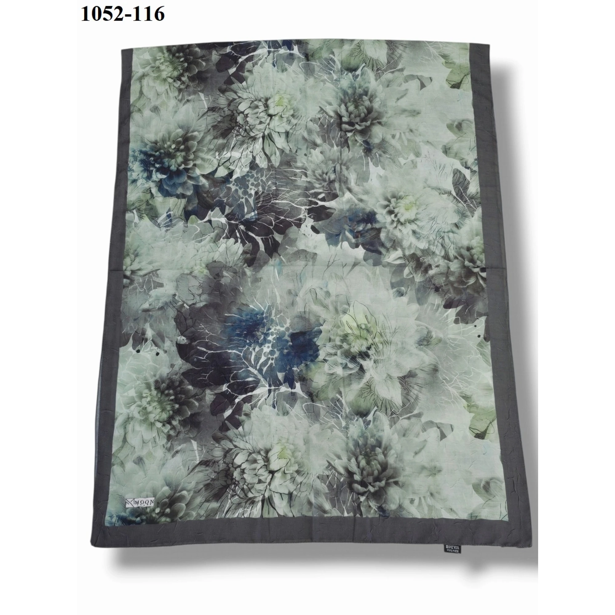 Moon Scarf Bambu Pamuk Şal (Gri Yeşil) 1052-116