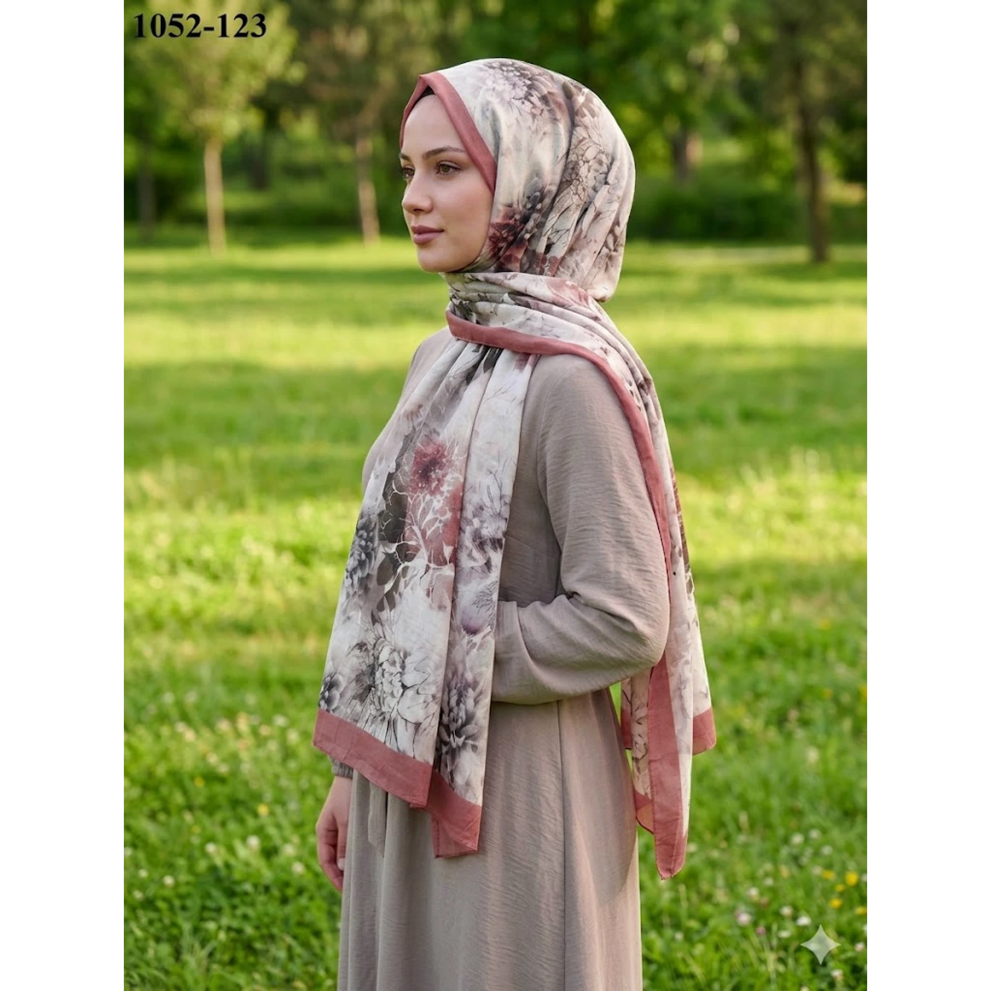 Moon Scarf Bambu Pamuk Şal (Pişmiş Ayva) 1052-123