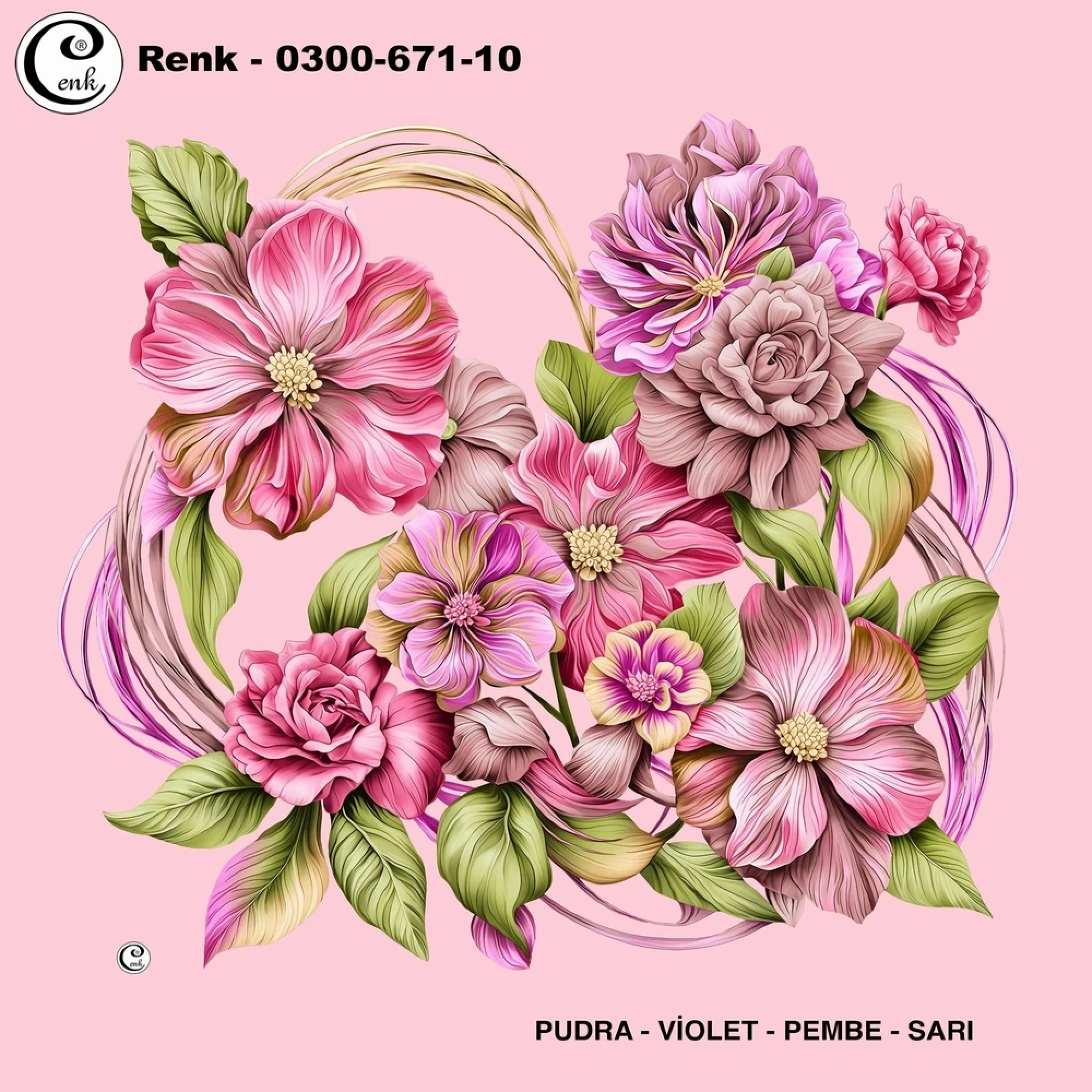Cenk Desenli Oyalık Yazma 671-10
