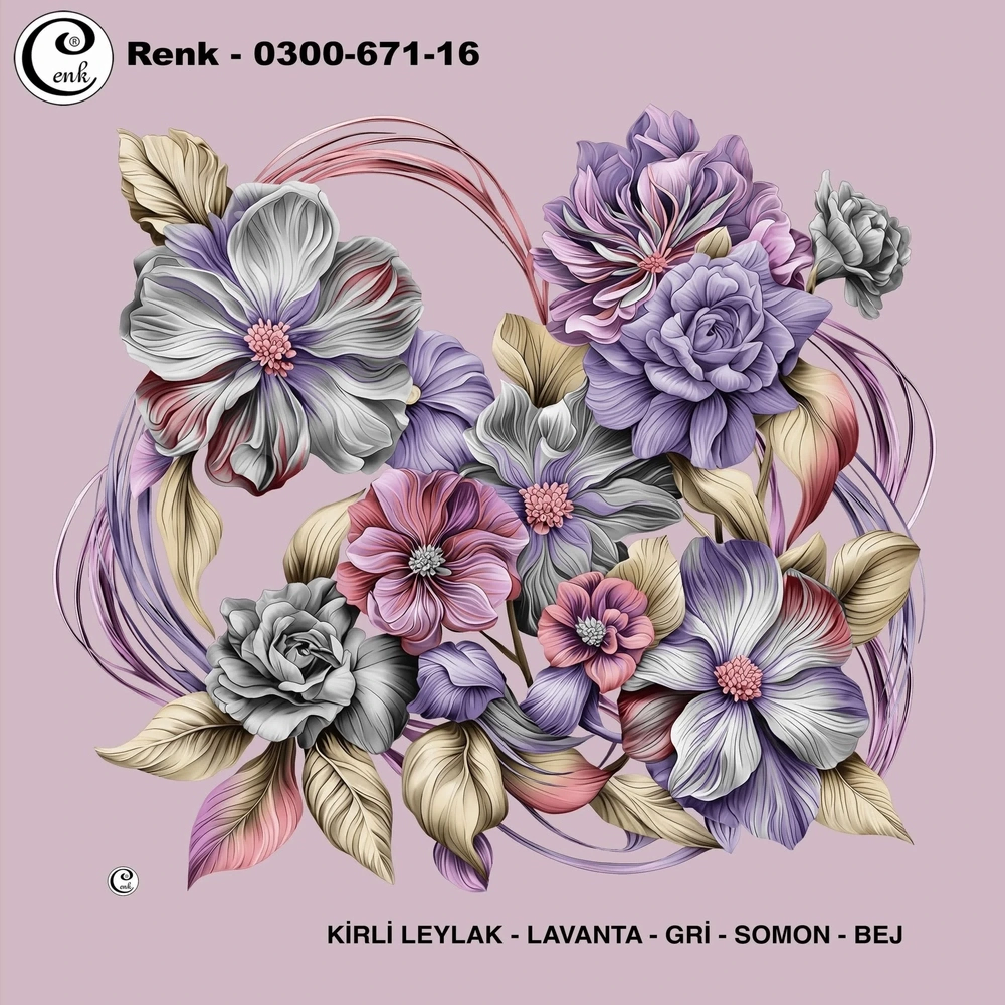 Cenk Desenli Oyalık Yazma 671-16