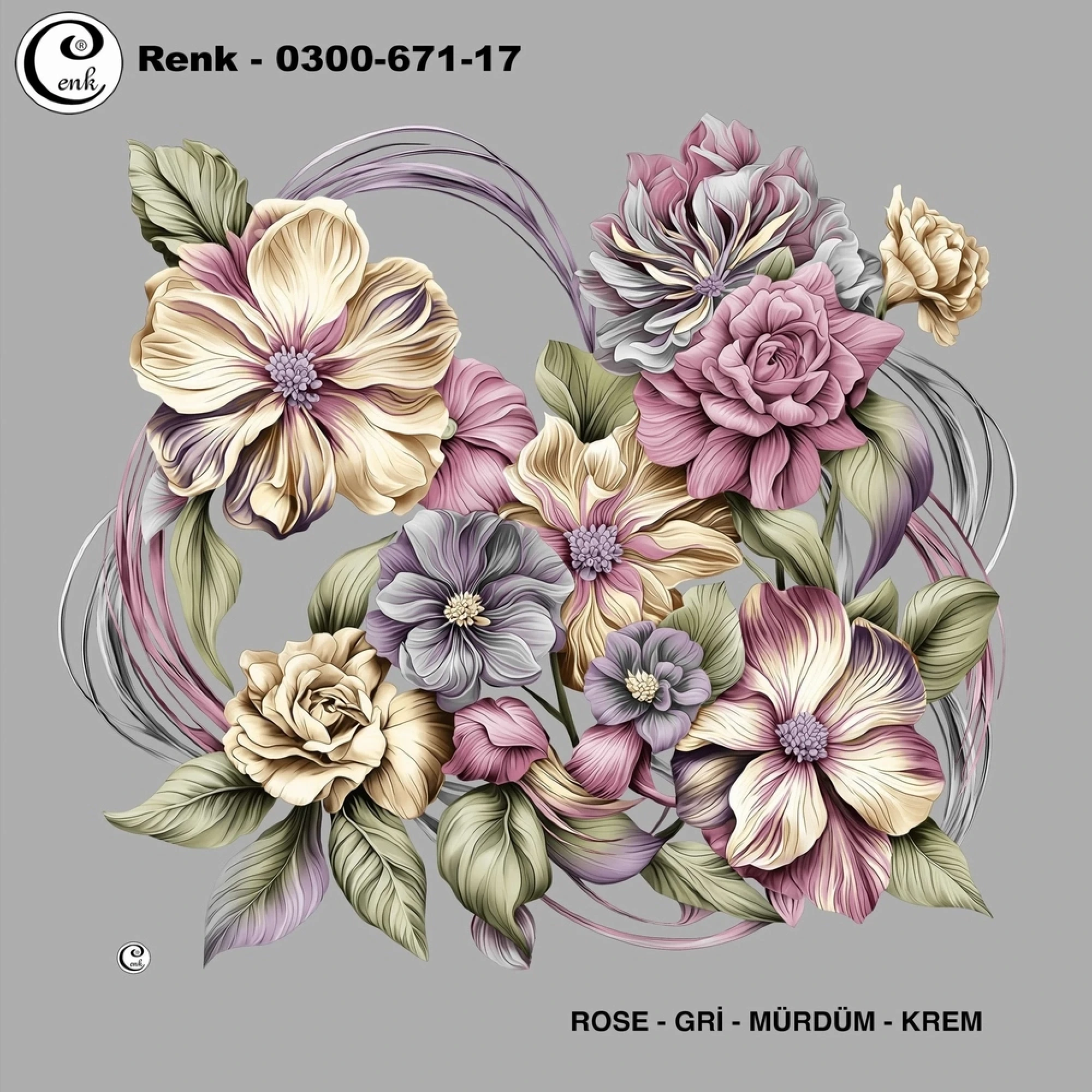 Cenk Desenli Oyalık Yazma 671-17