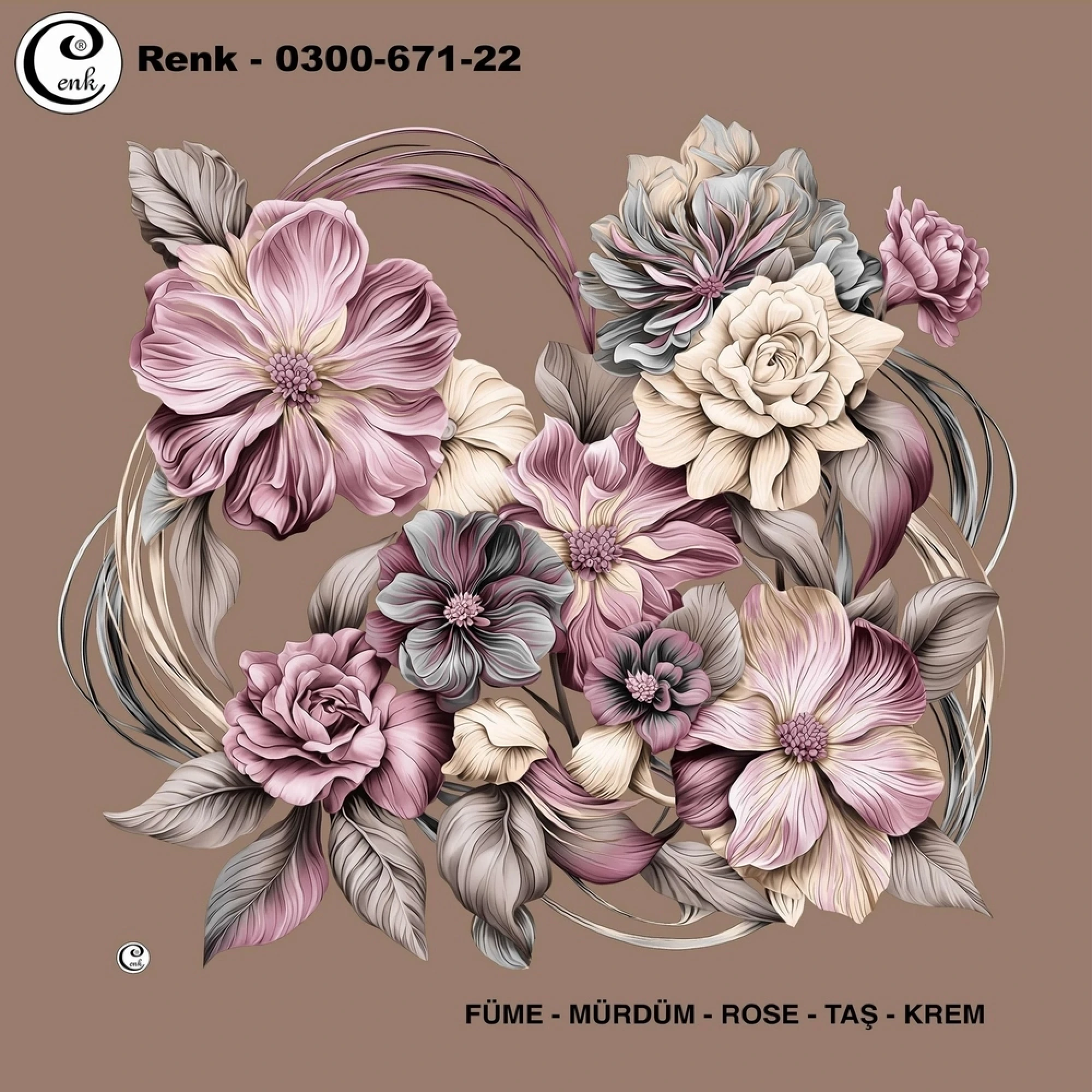 Cenk Desenli Oyalık Yazma 671-22