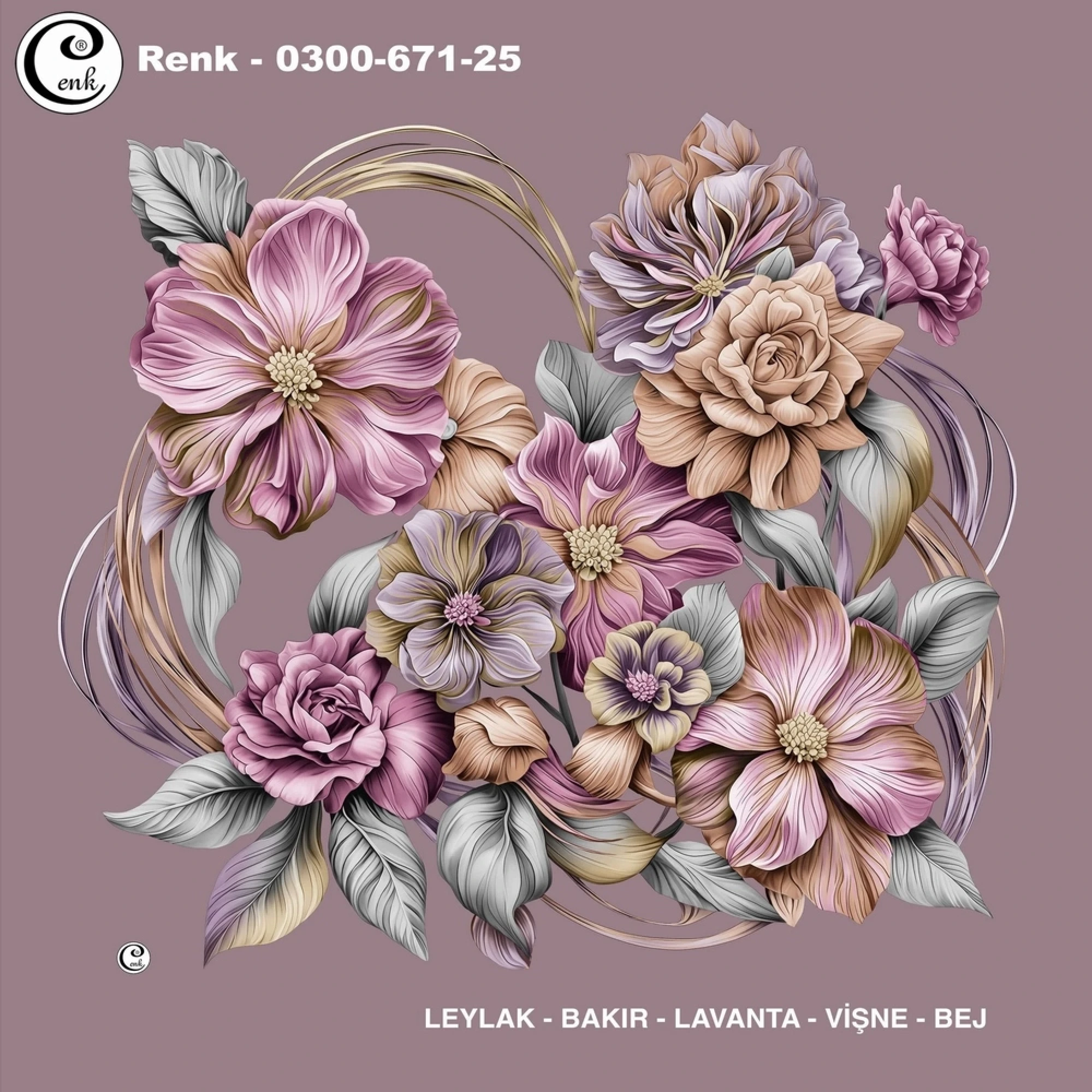 Cenk Desenli Oyalık Yazma 671-25