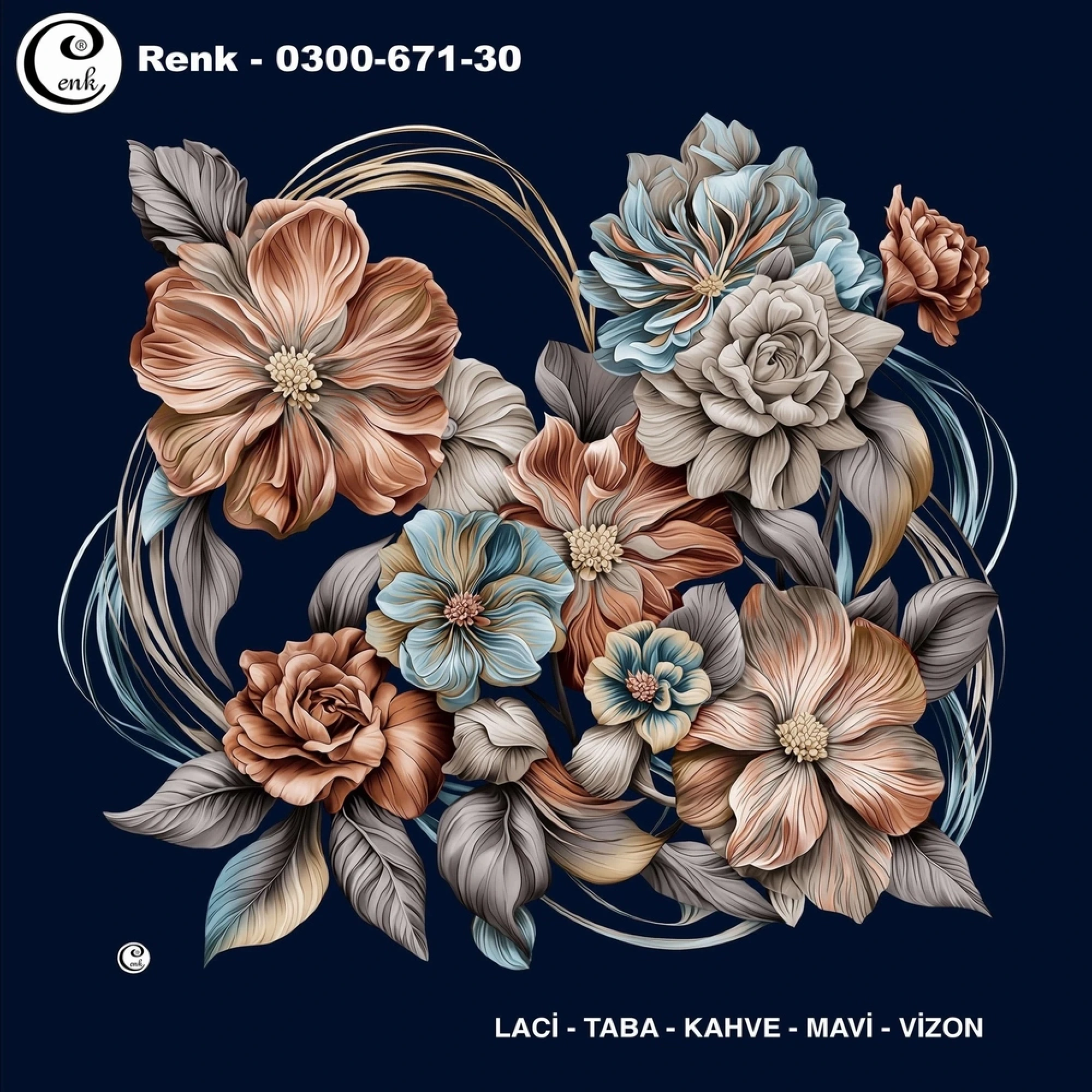 Cenk Desenli Oyalık Yazma 671-30