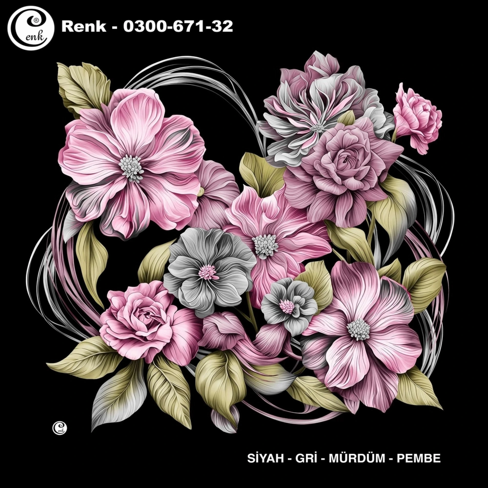 Cenk Desenli Oyalık Yazma 671-32