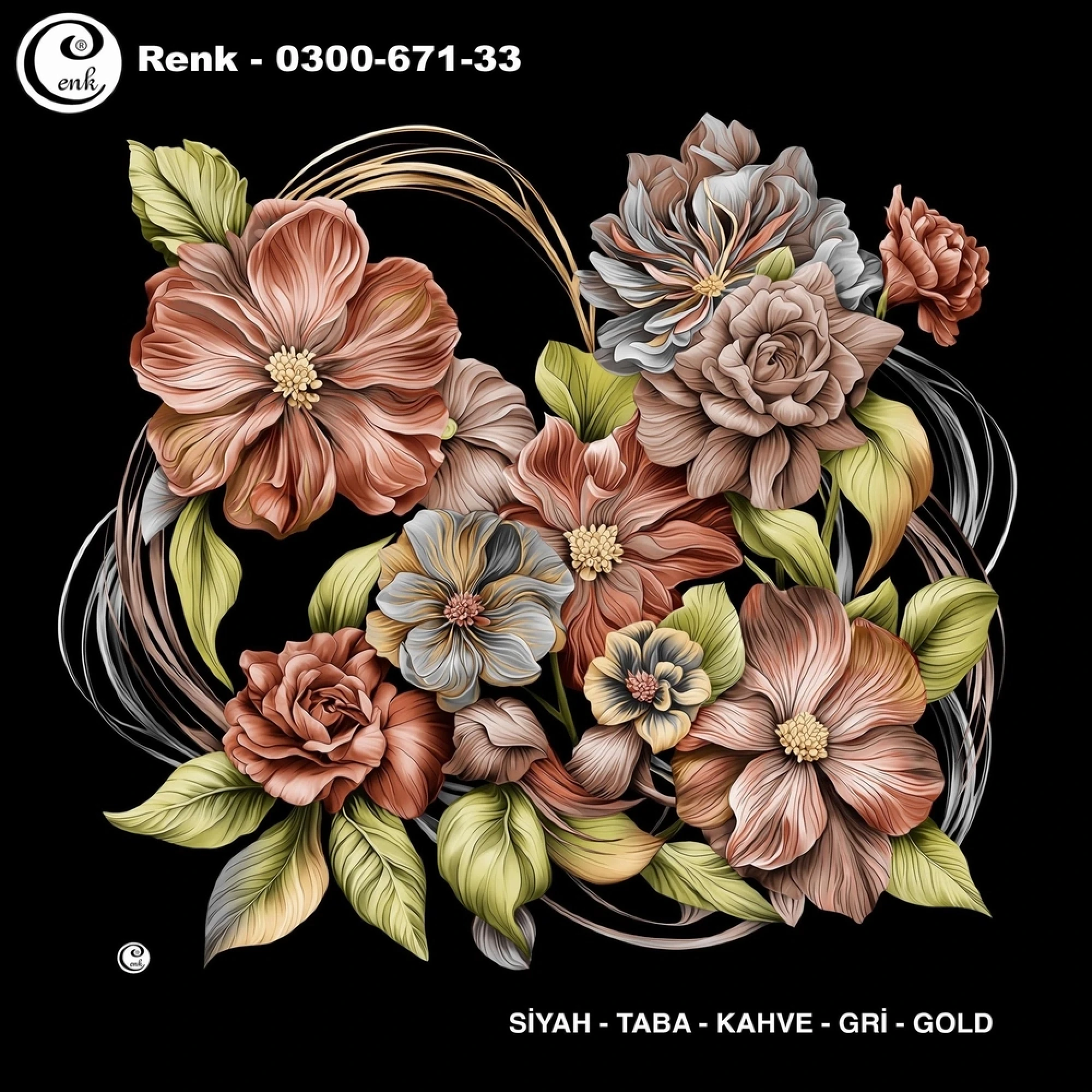 Cenk Desenli Oyalık Yazma 671-33