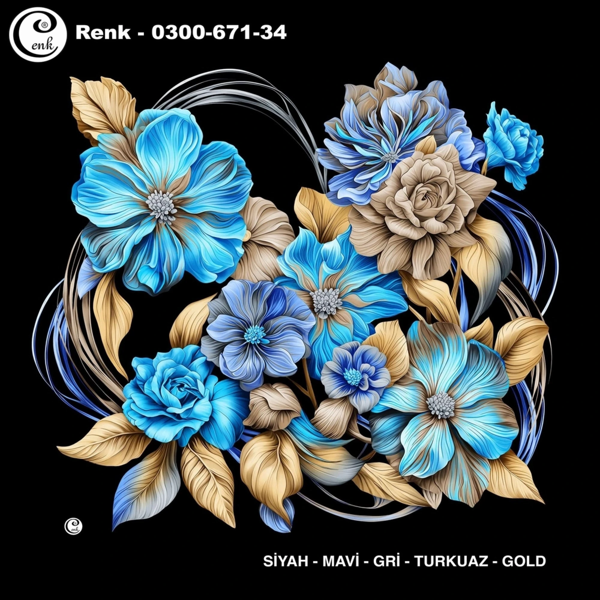 Cenk Desenli Oyalık Yazma 671-34