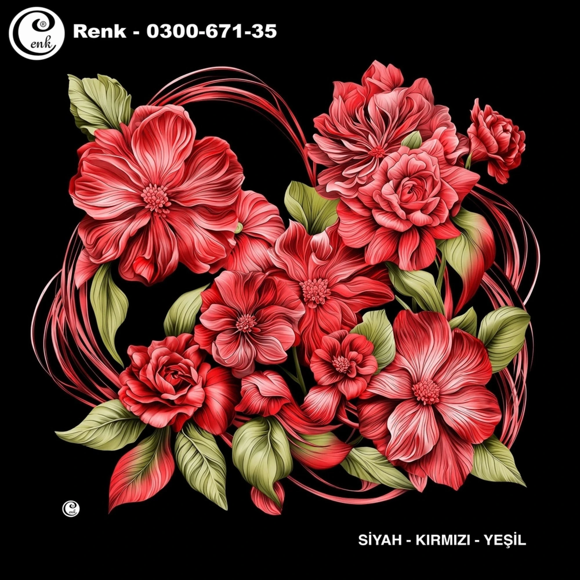 Cenk Desenli Oyalık Yazma 671-35