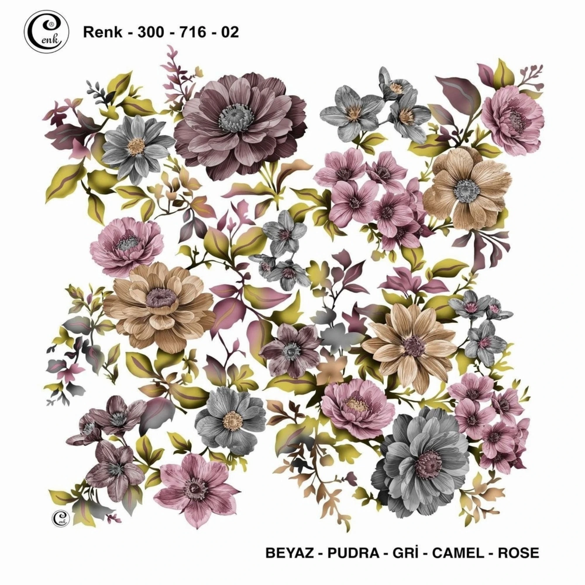 Cenk Desenli Oyalık Yazma 716-02