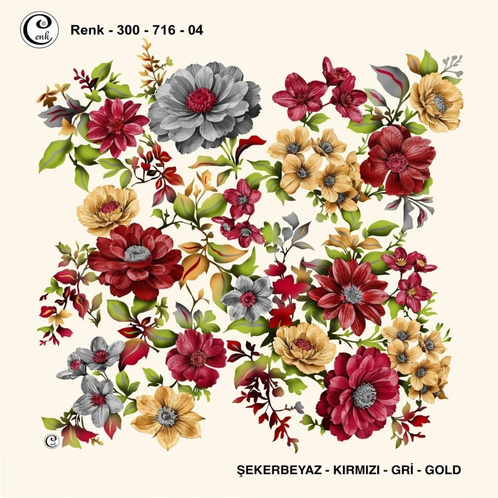 Cenk Desenli Oyalık Yazma 716-04