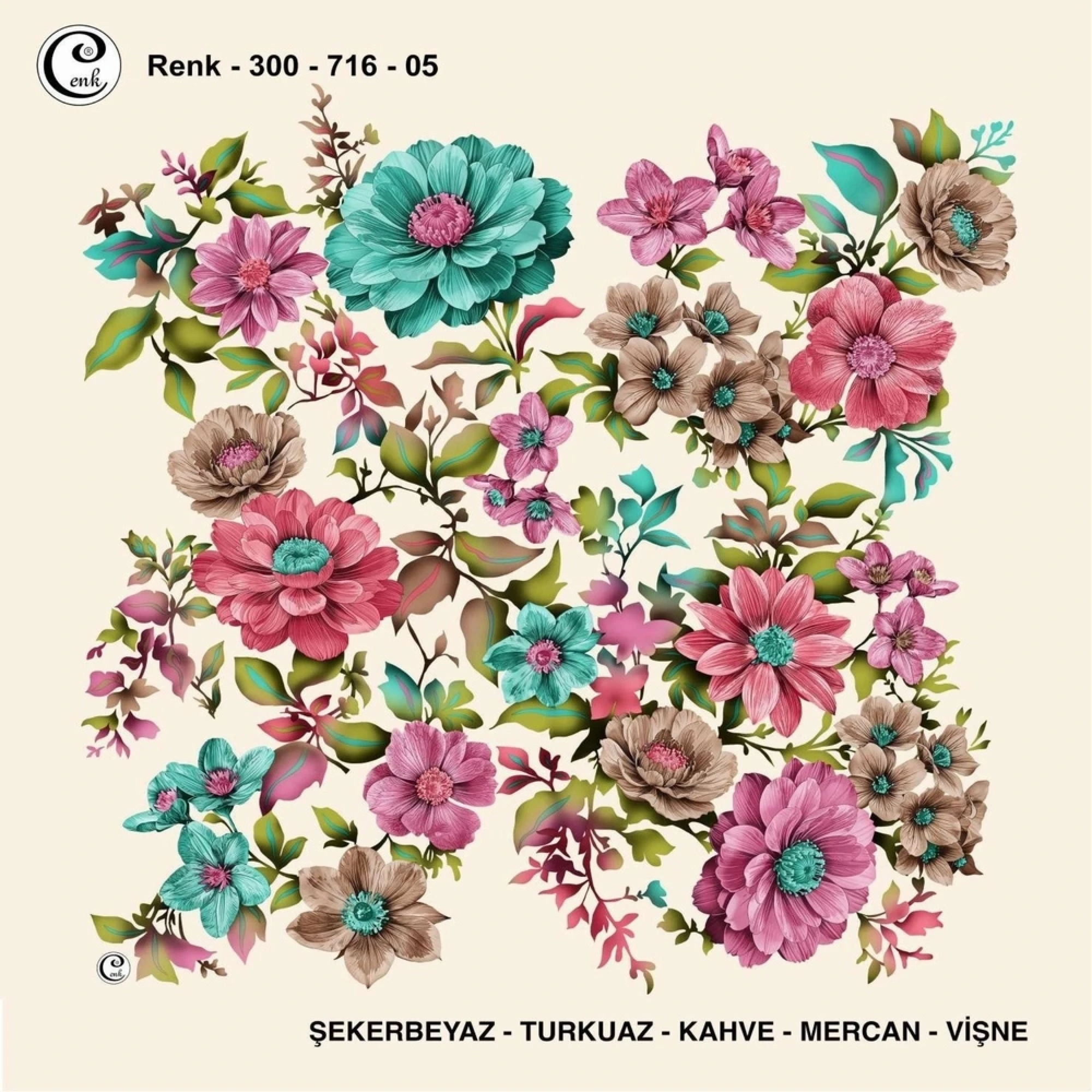 Cenk Desenli Oyalık Yazma 716-05