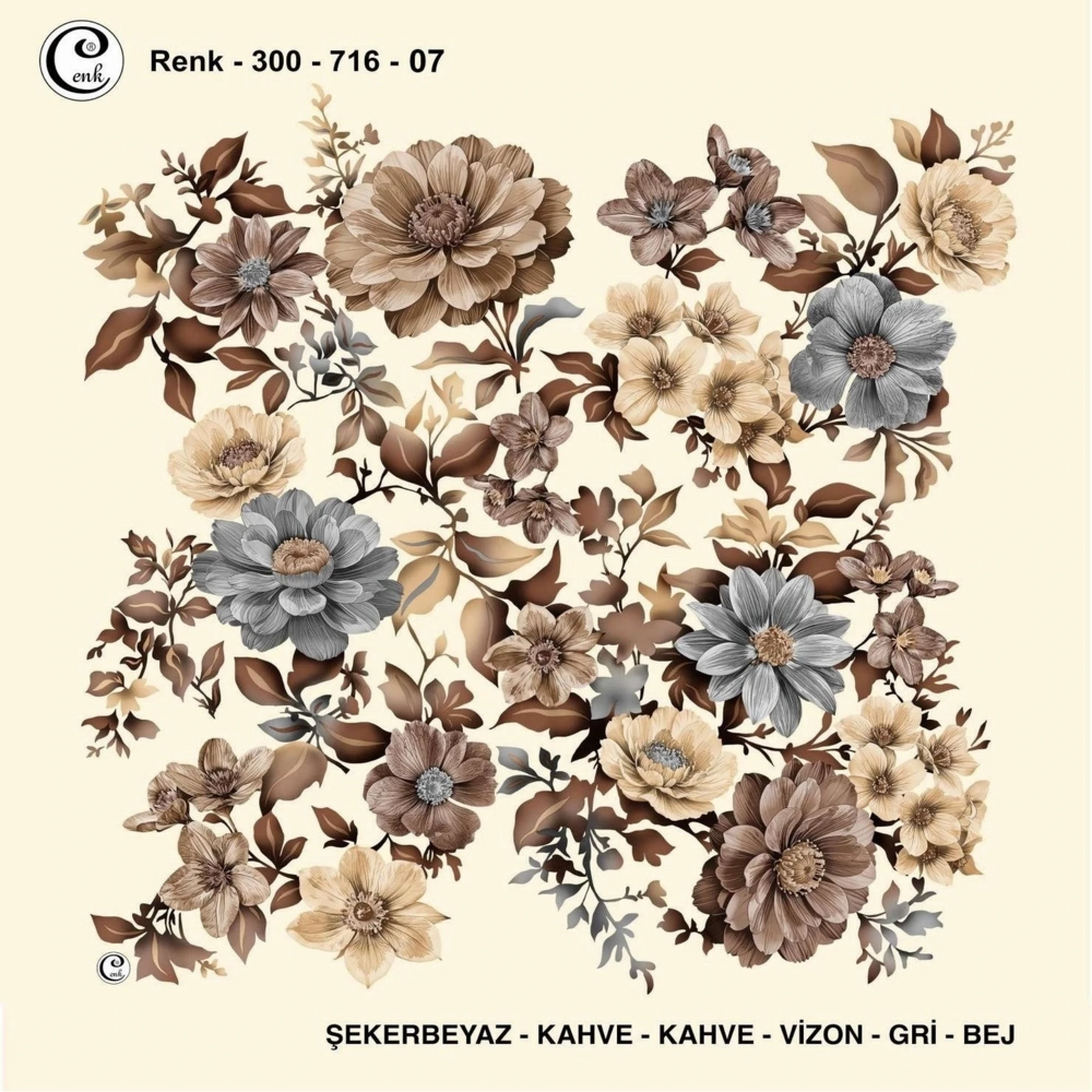 Cenk Desenli Oyalık Yazma 716-07