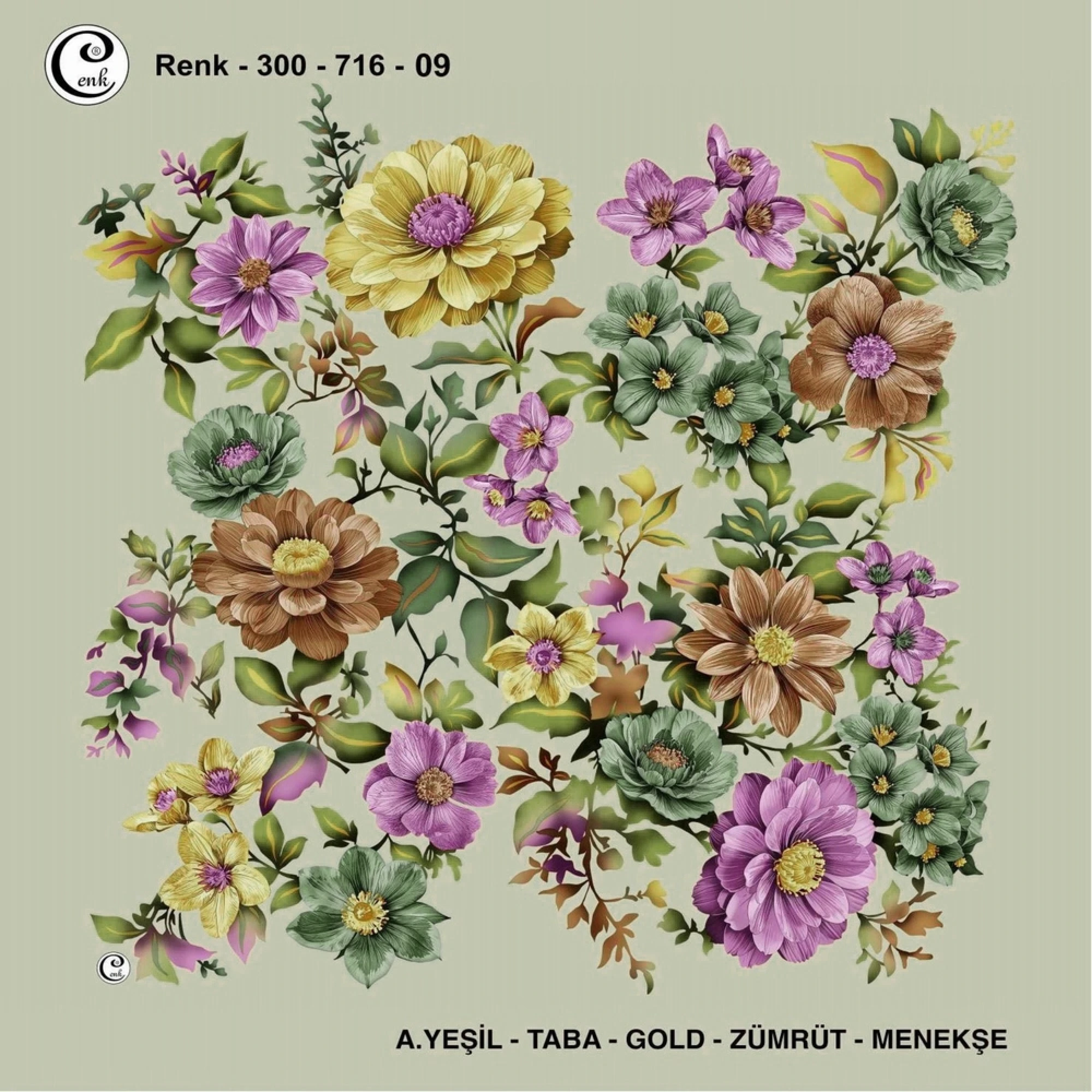 Cenk Desenli Oyalık Yazma 716-09