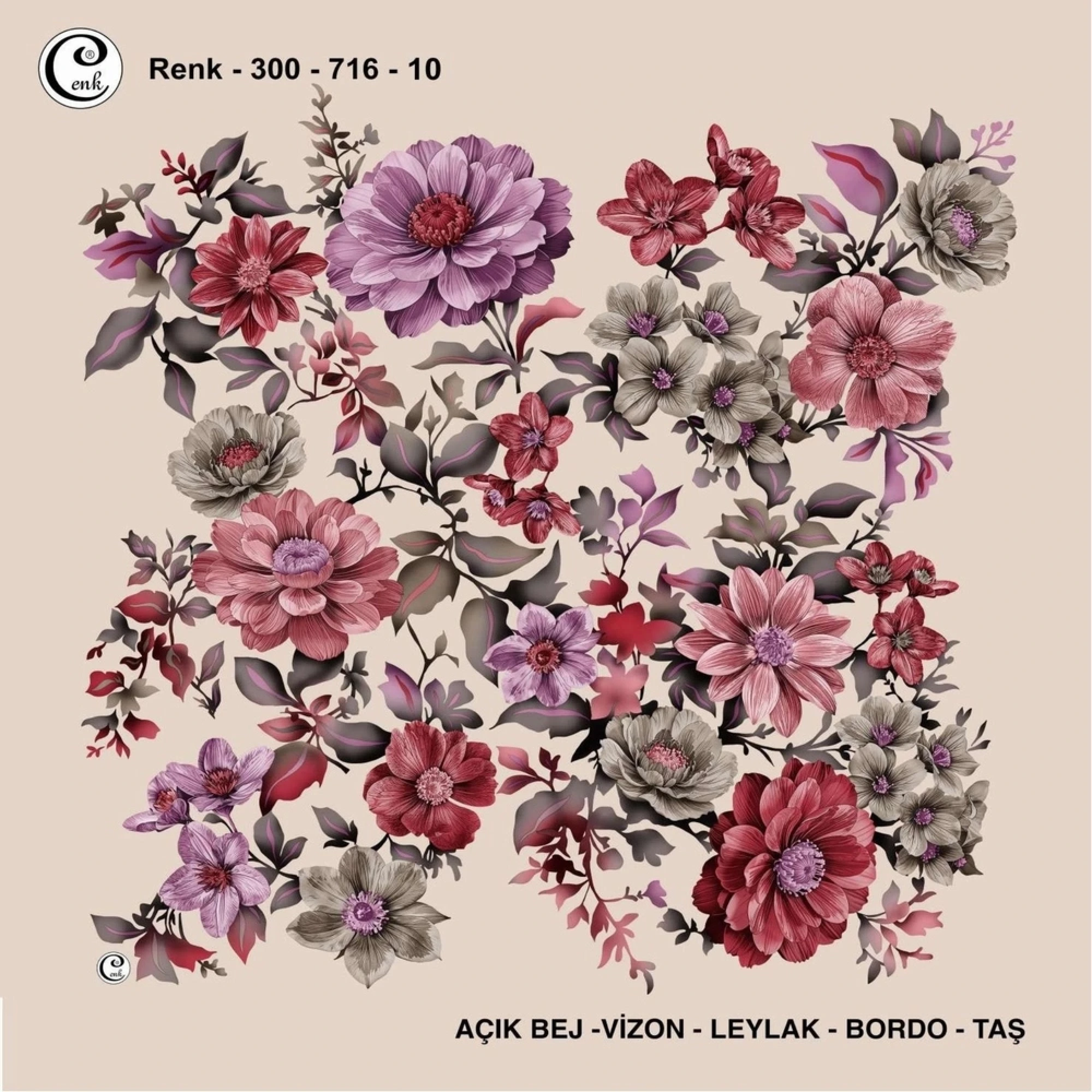 Cenk Desenli Oyalık Yazma 716-10