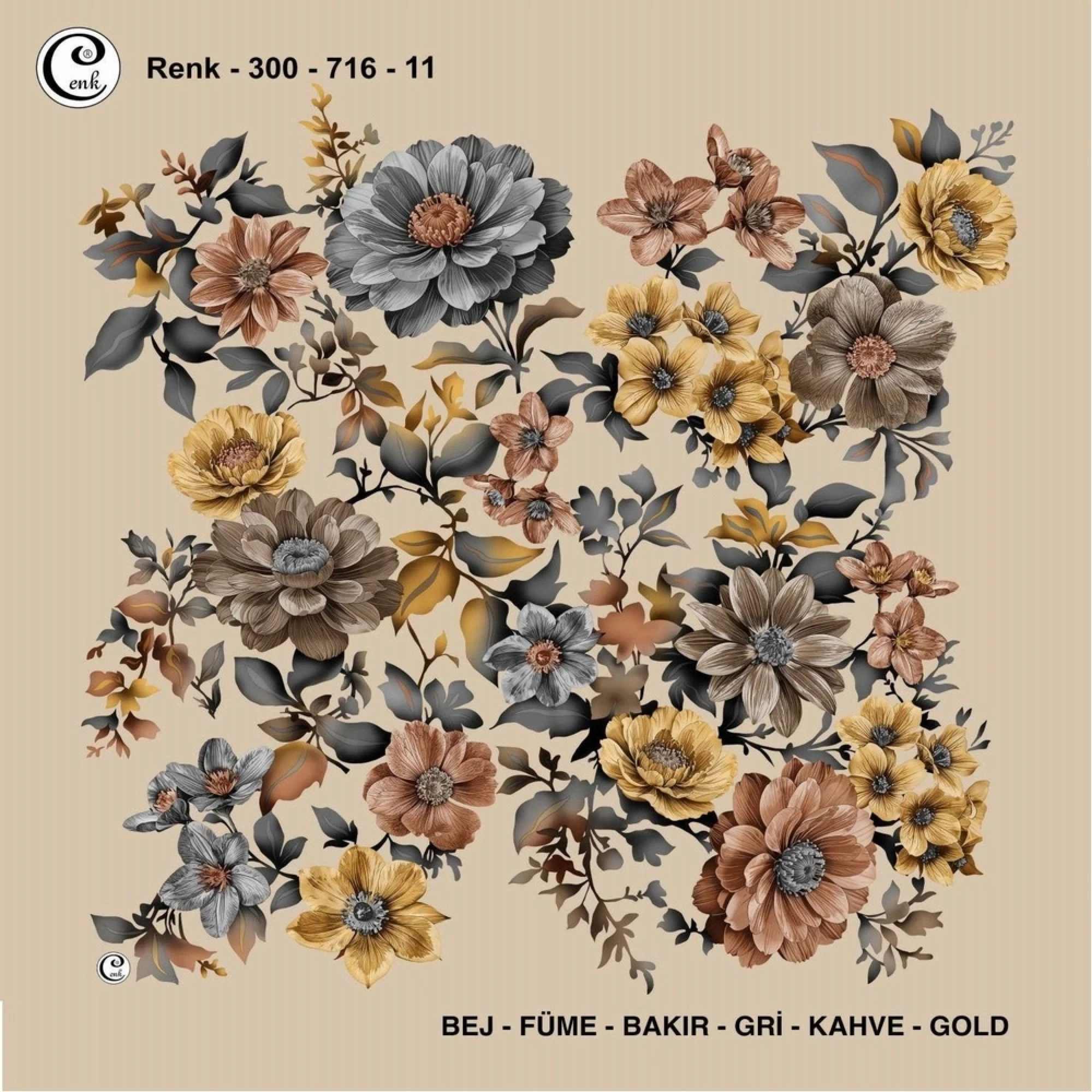 Cenk Desenli Oyalık Yazma 716-11