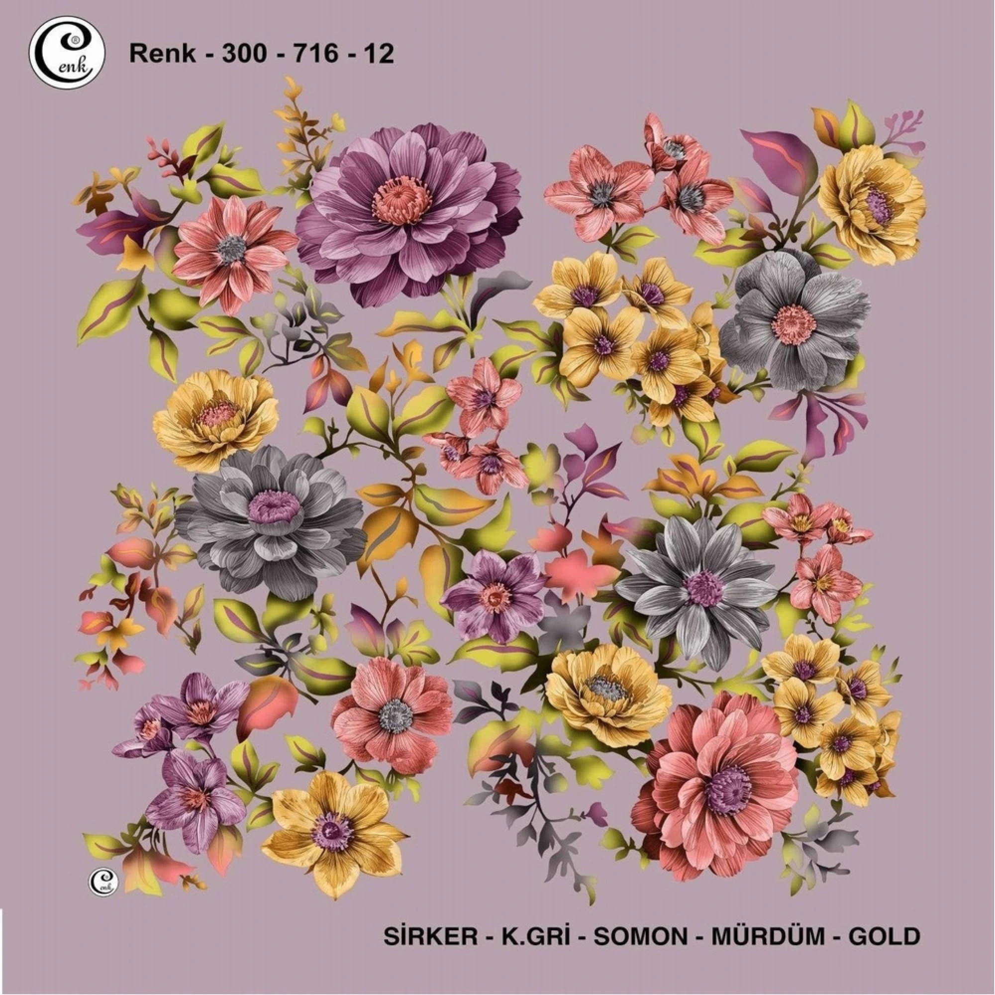 Cenk Desenli Oyalık Yazma 716-12