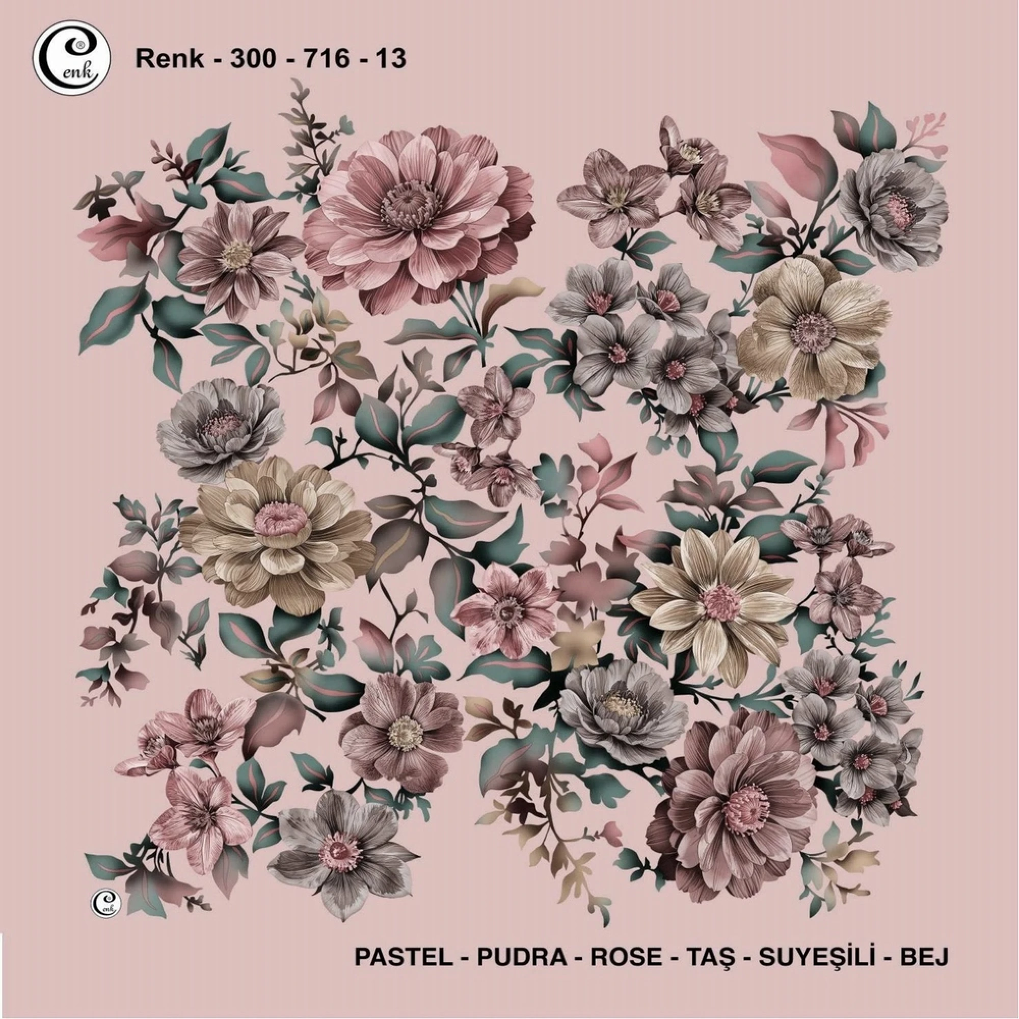 Cenk Desenli Oyalık Yazma 716-13