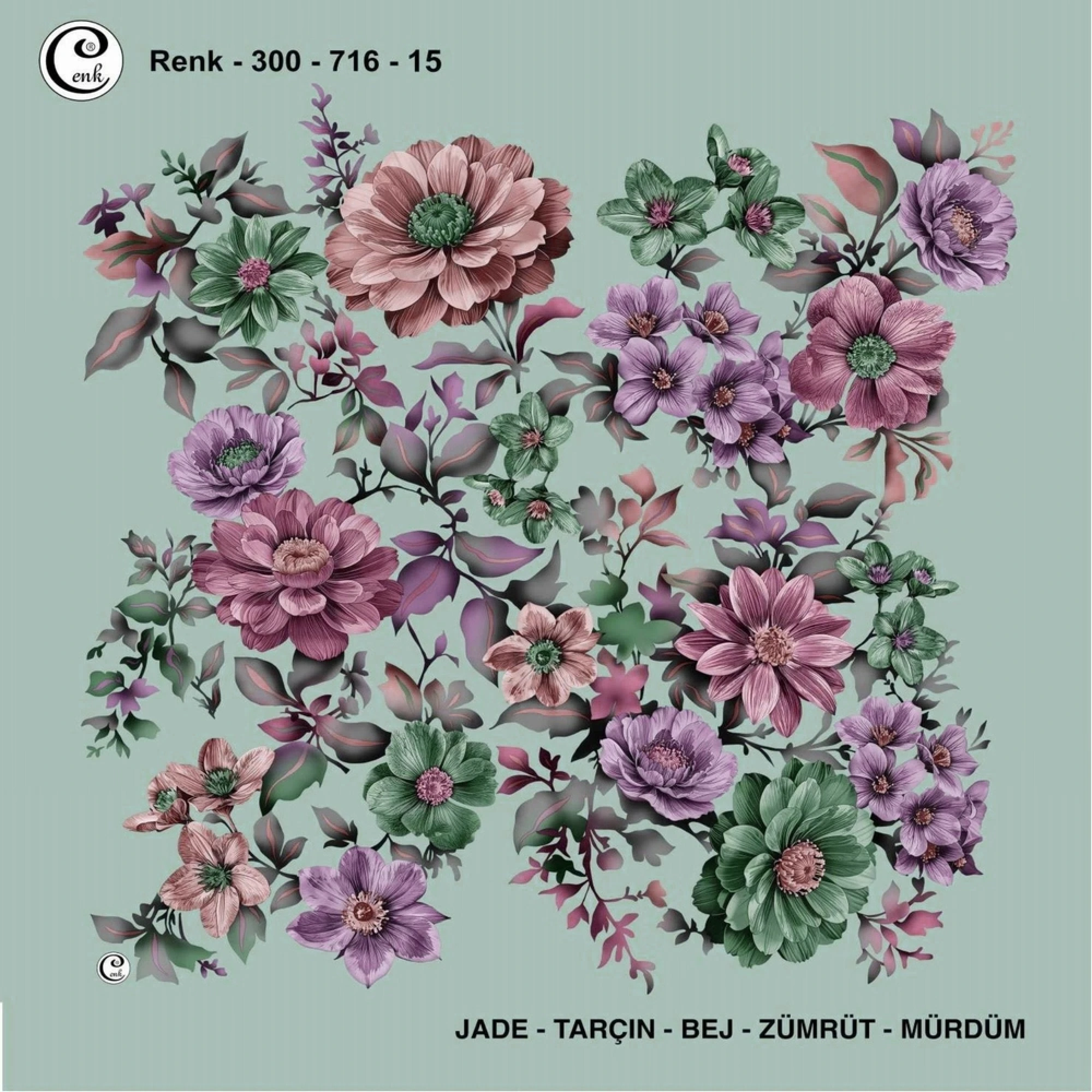 Cenk Desenli Oyalık Yazma 716-15