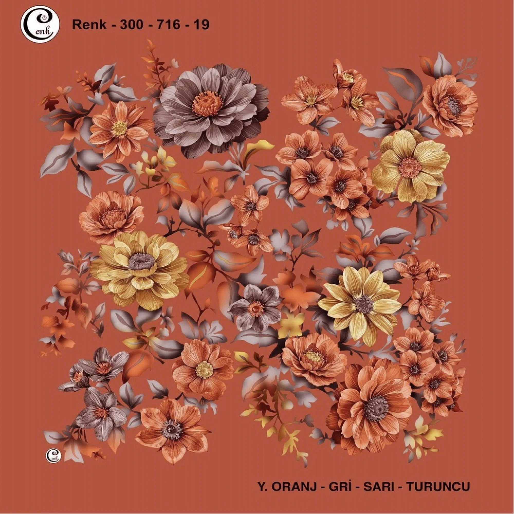 Cenk Desenli Oyalık Yazma 716-19