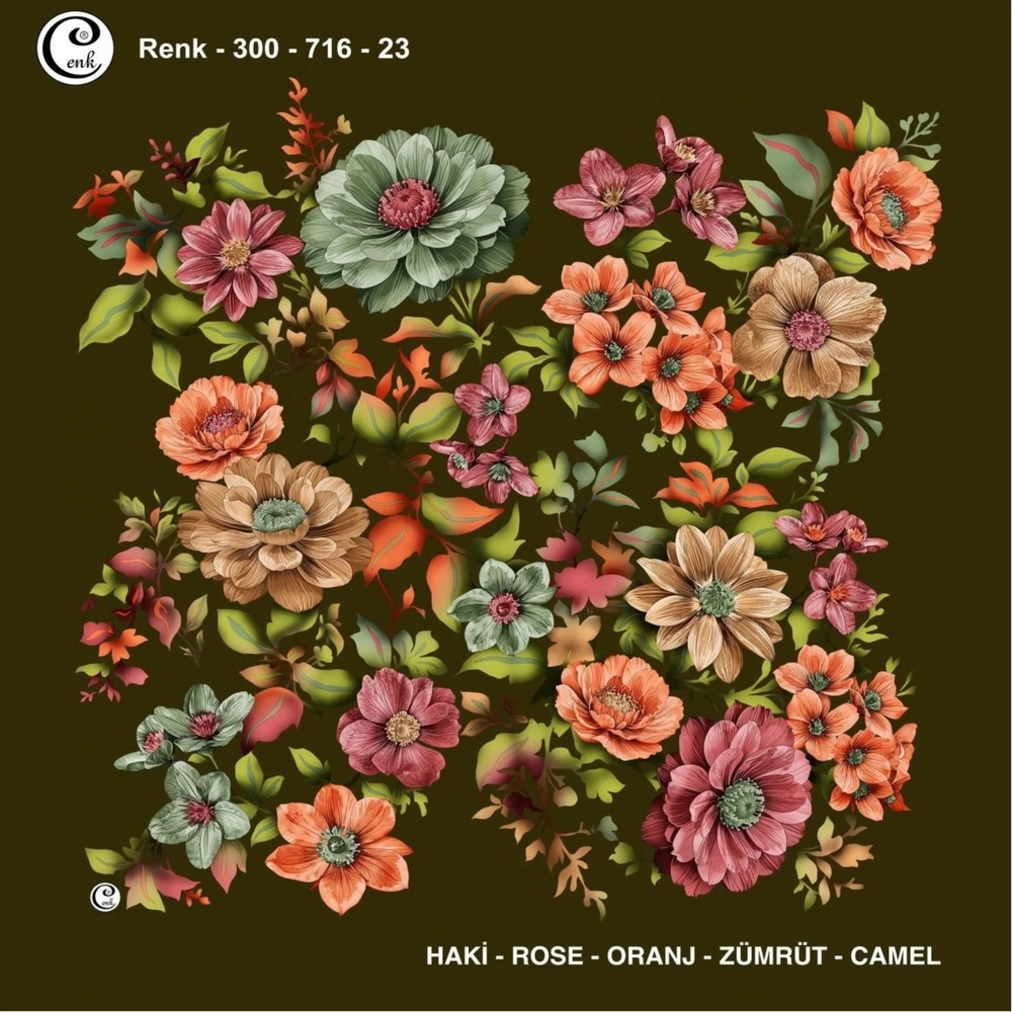 Cenk Desenli Oyalık Yazma 716-23