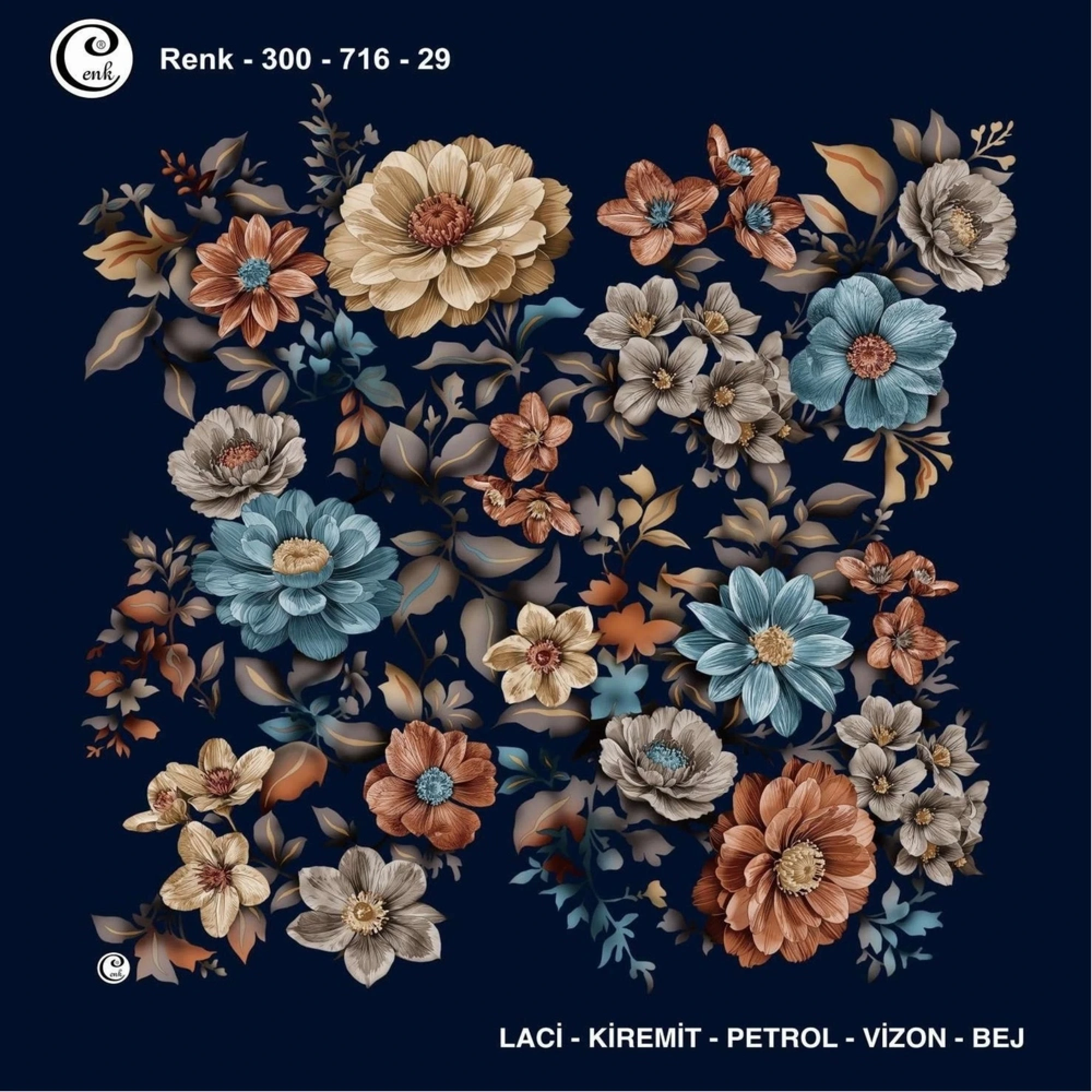 Cenk Desenli Oyalık Yazma 716-29