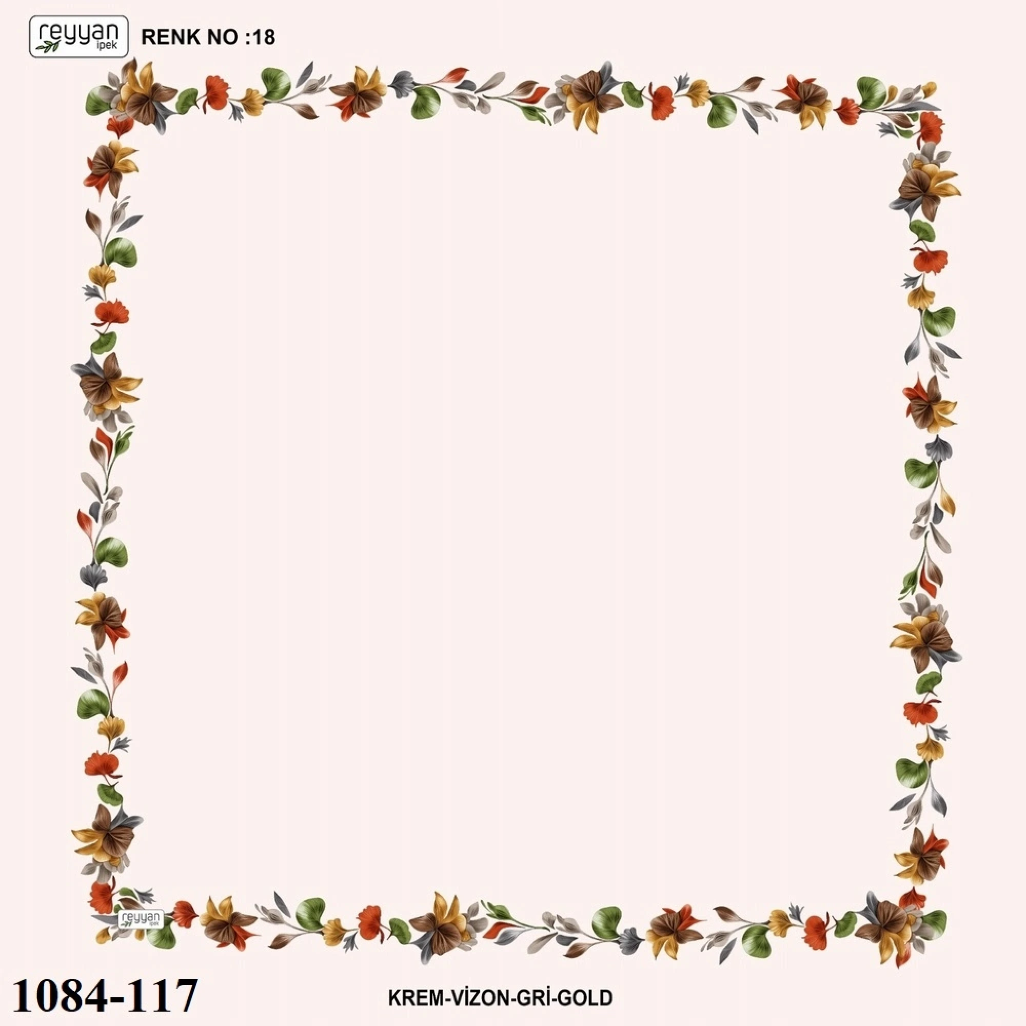 Reyyan İpek İçi Boş Desenli Oyalık Yazma 1084-117