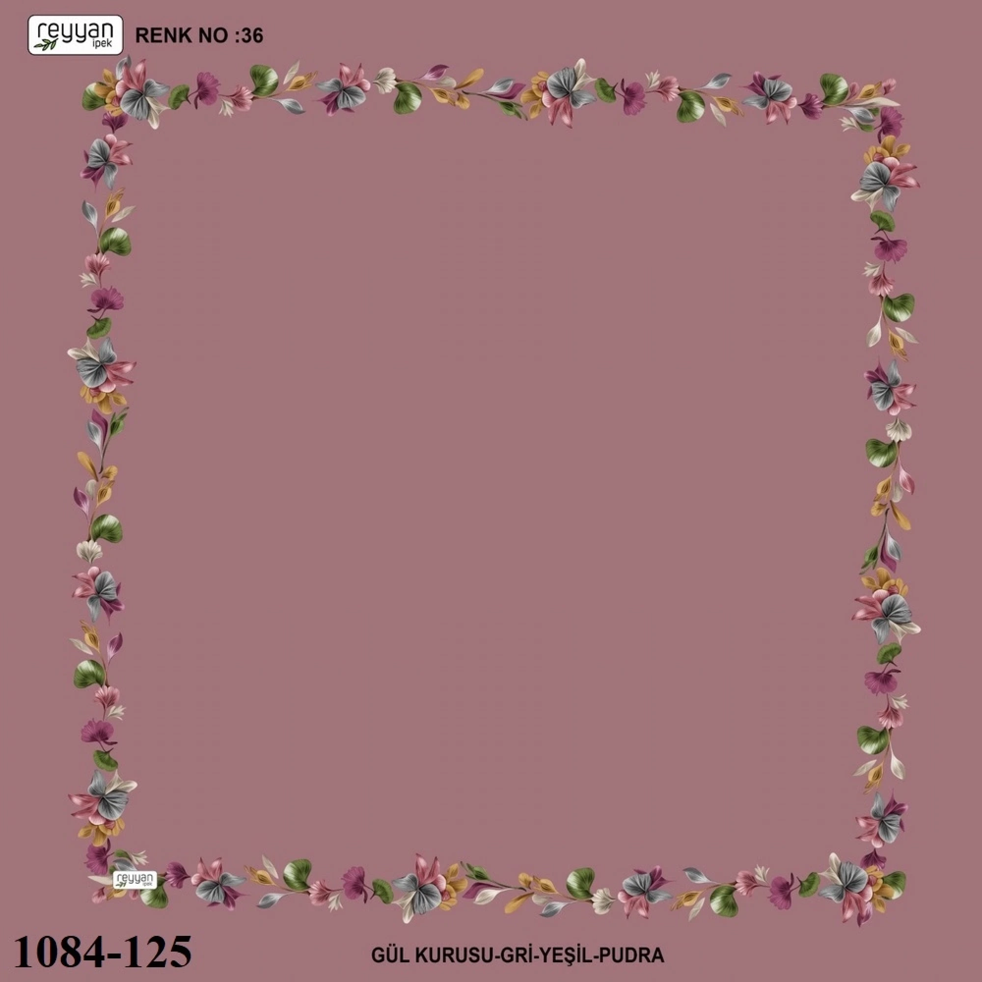 Reyyan İpek İçi Boş Desenli Oyalık Yazma 1084-125