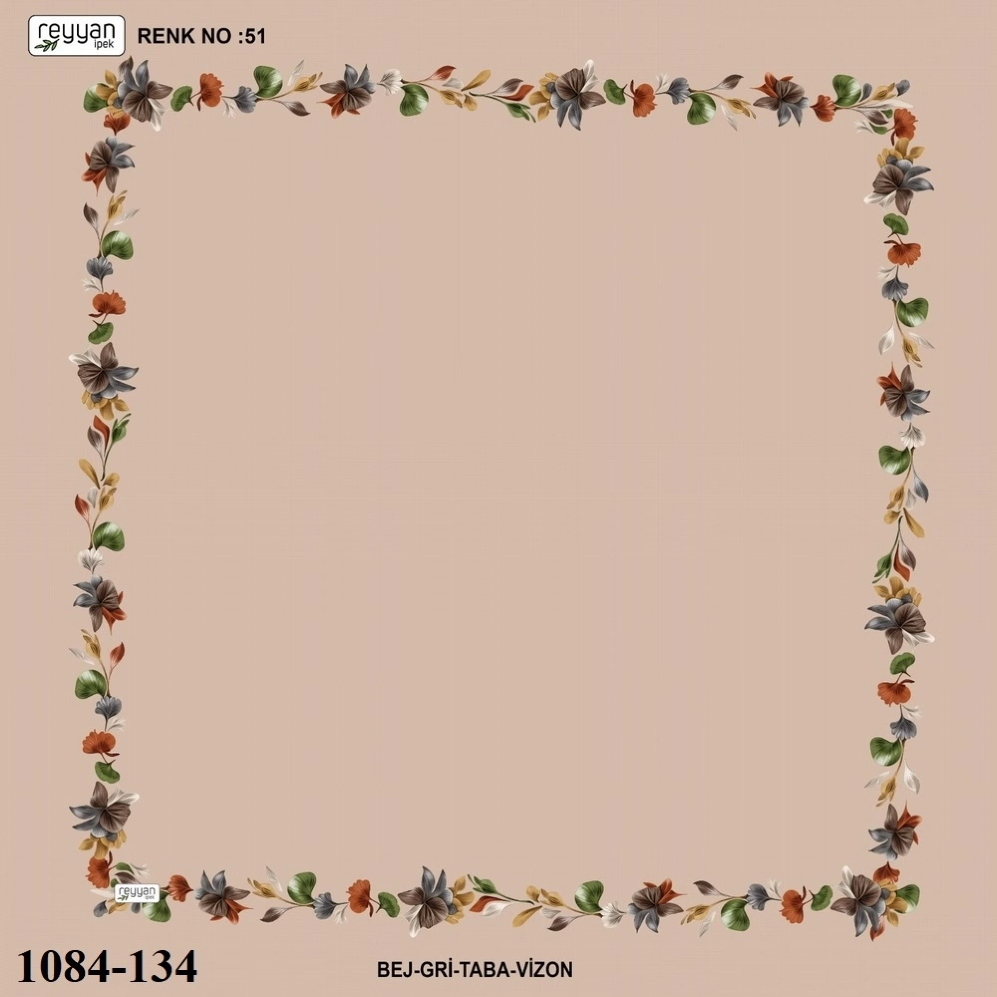 Reyyan İpek İçi Boş Desenli Oyalık Yazma 1084-134