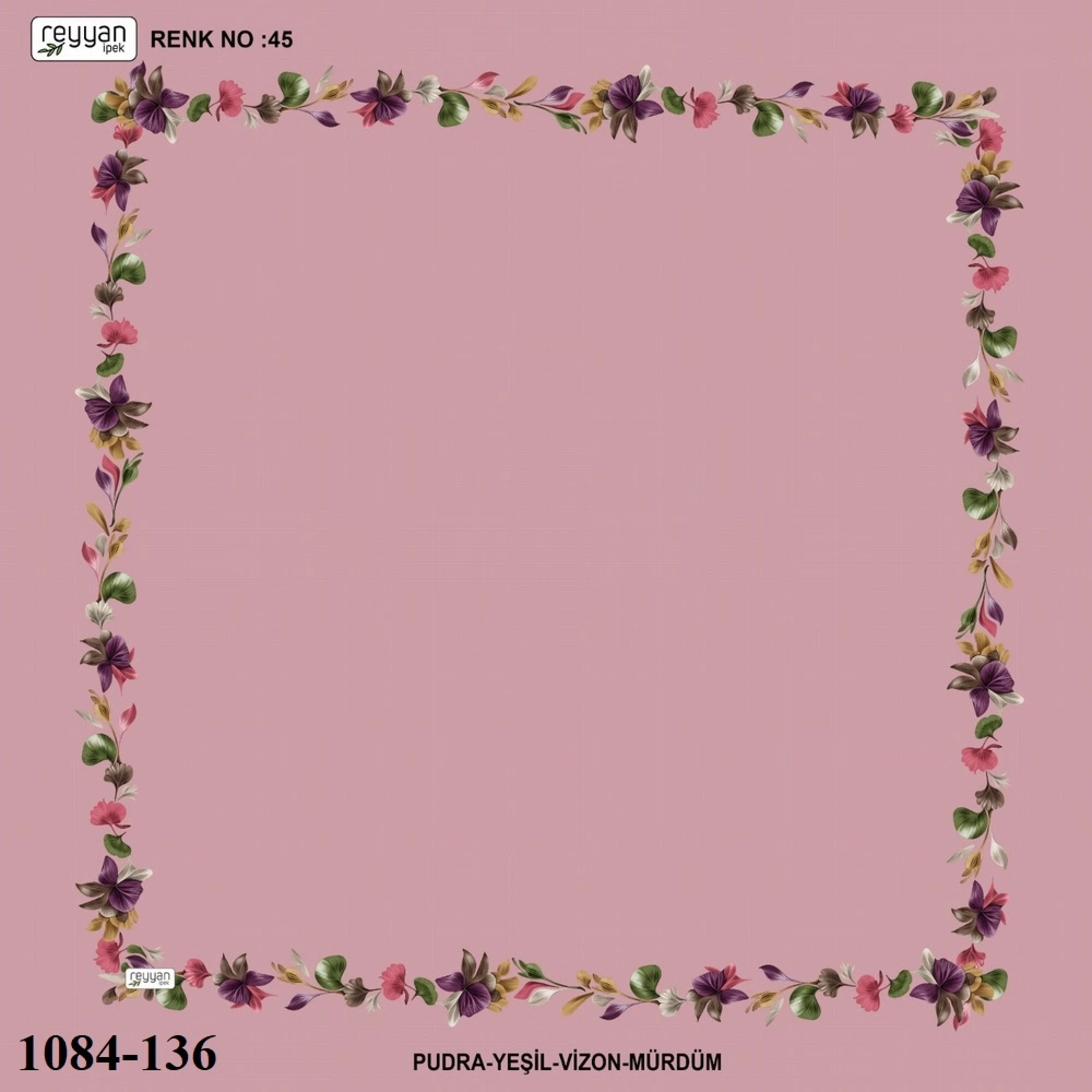 Reyyan İpek İçi Boş Desenli Oyalık Yazma 1084-136