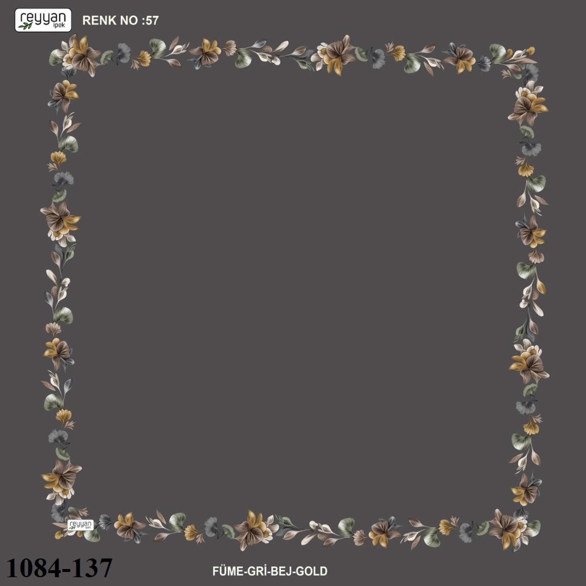 Reyyan İpek İçi Boş Desenli Oyalık Yazma 1084-137