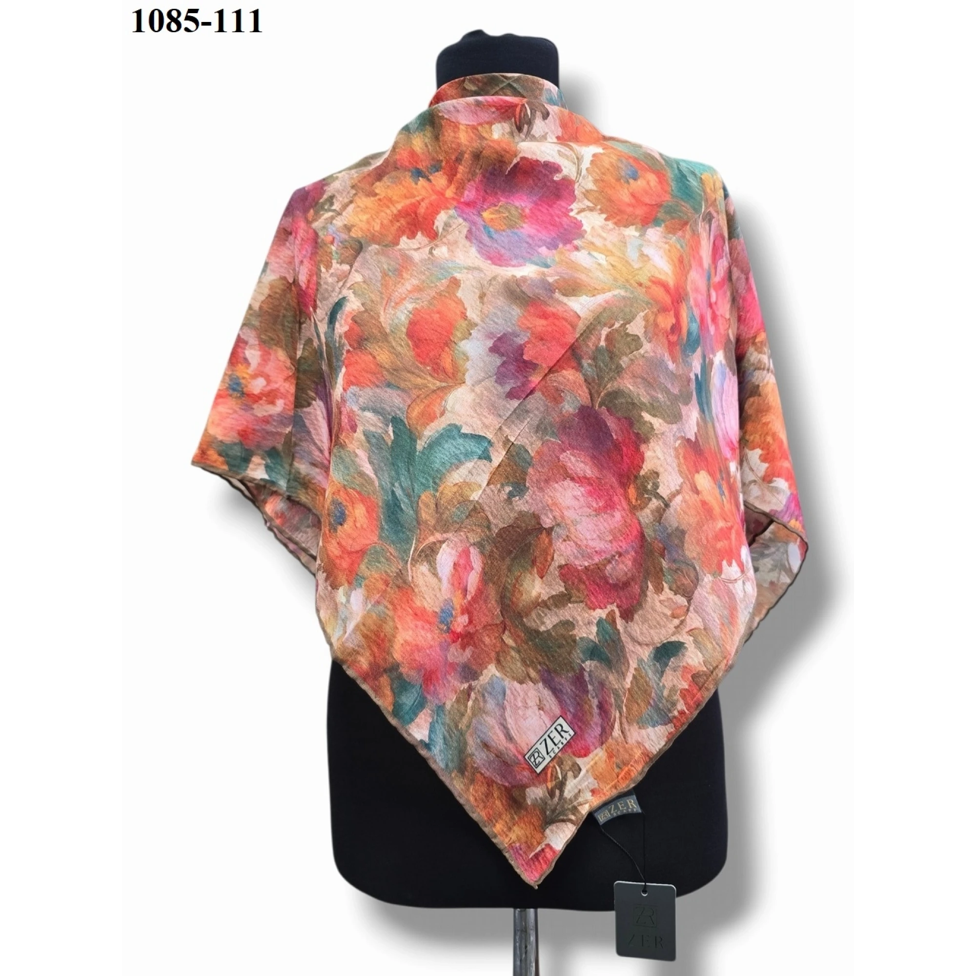 Zer Scarf Dijital Soft Pamuk Eşarp 1085-111