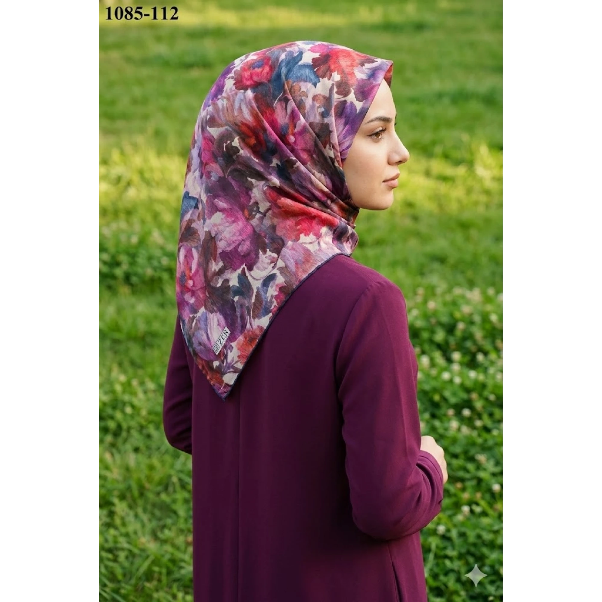 Zer Scarf Dijital Soft Pamuk Eşarp 1085-112