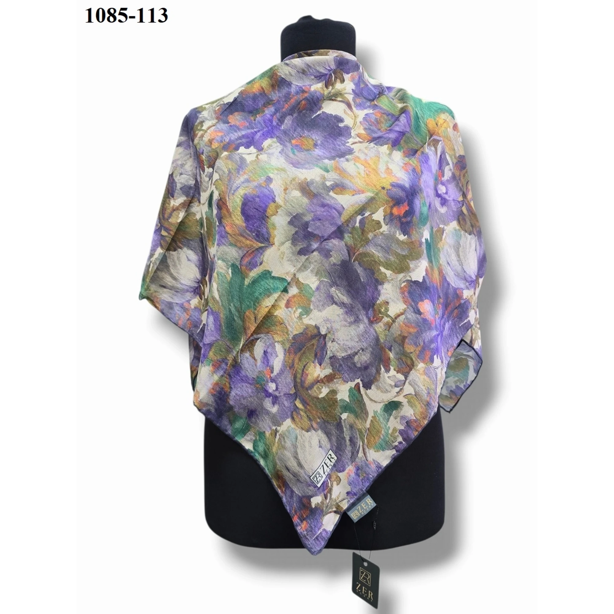 Zer Scarf Dijital Soft Pamuk Eşarp 1085-113