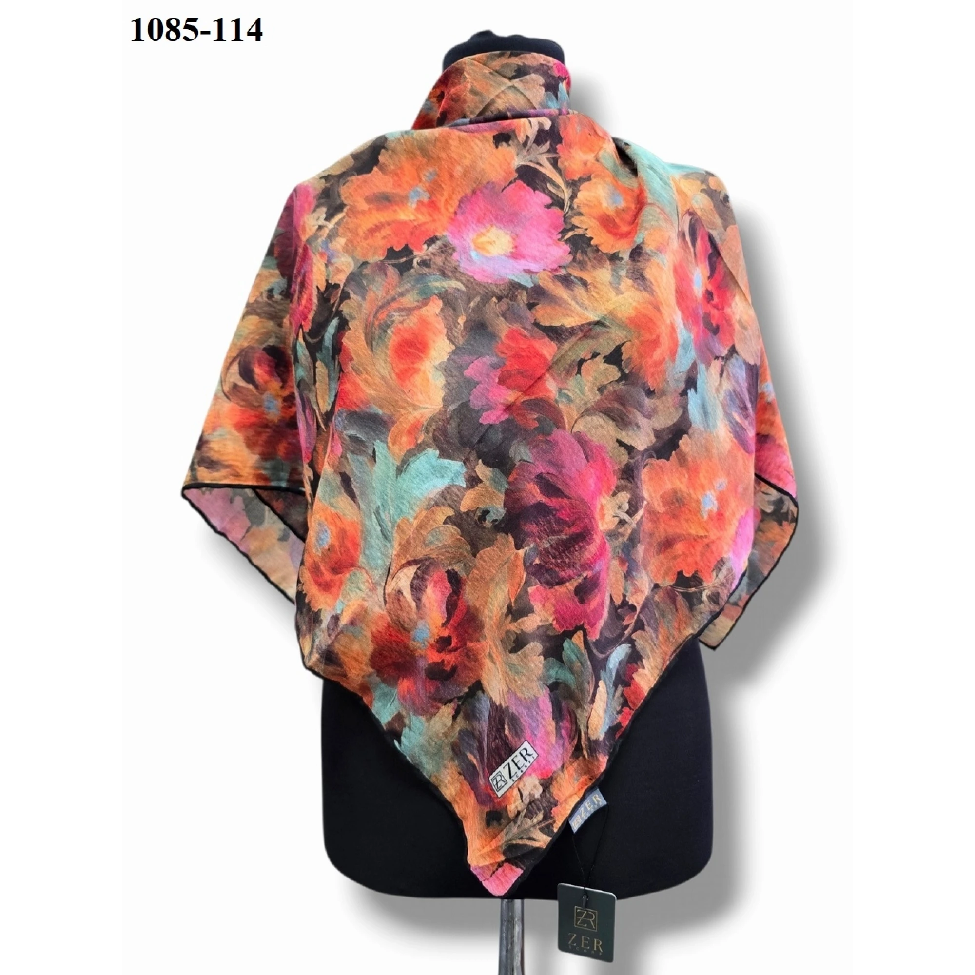 Zer Scarf Dijital Soft Pamuk Eşarp 1085-114