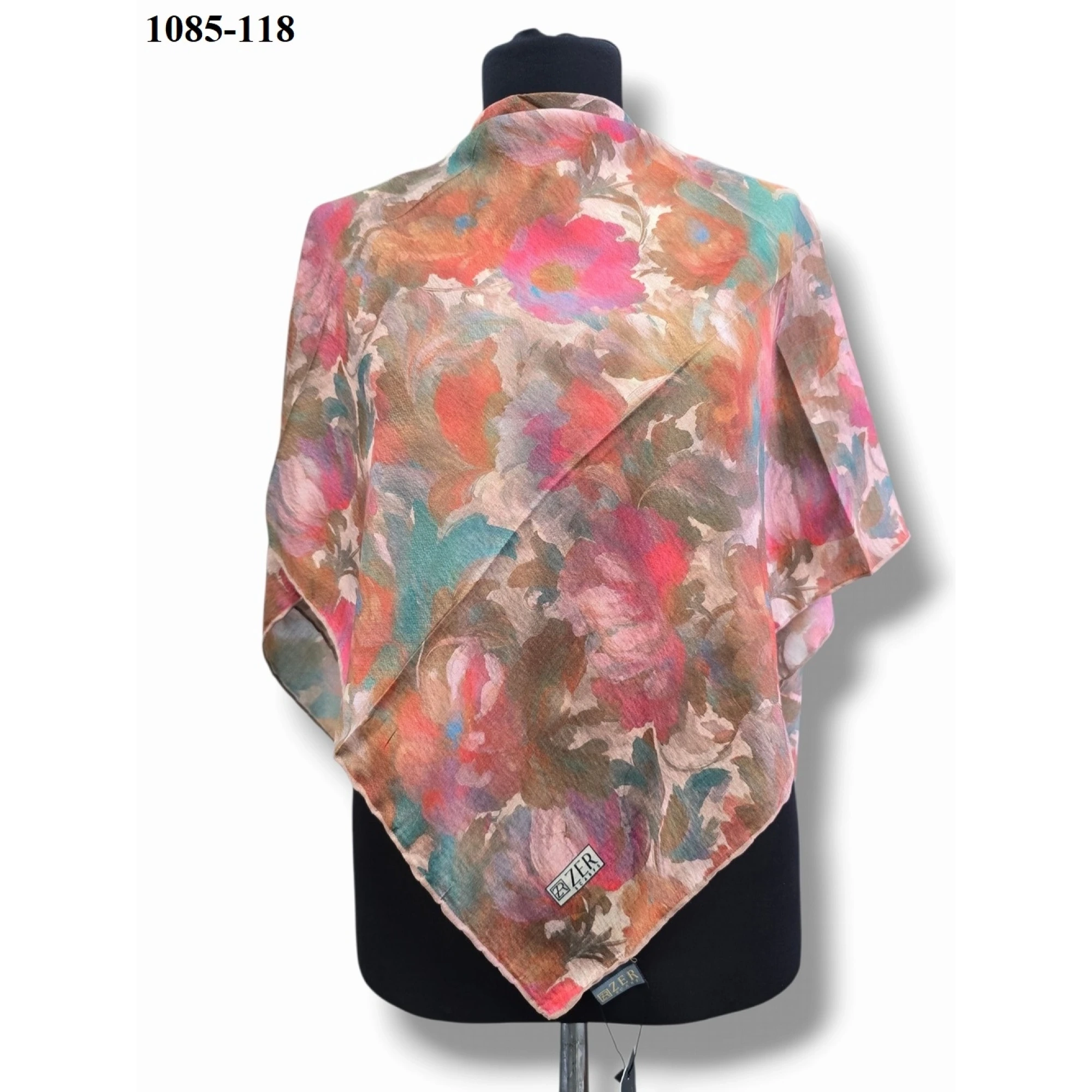 Zer Scarf Dijital Soft Pamuk Eşarp 1085-118