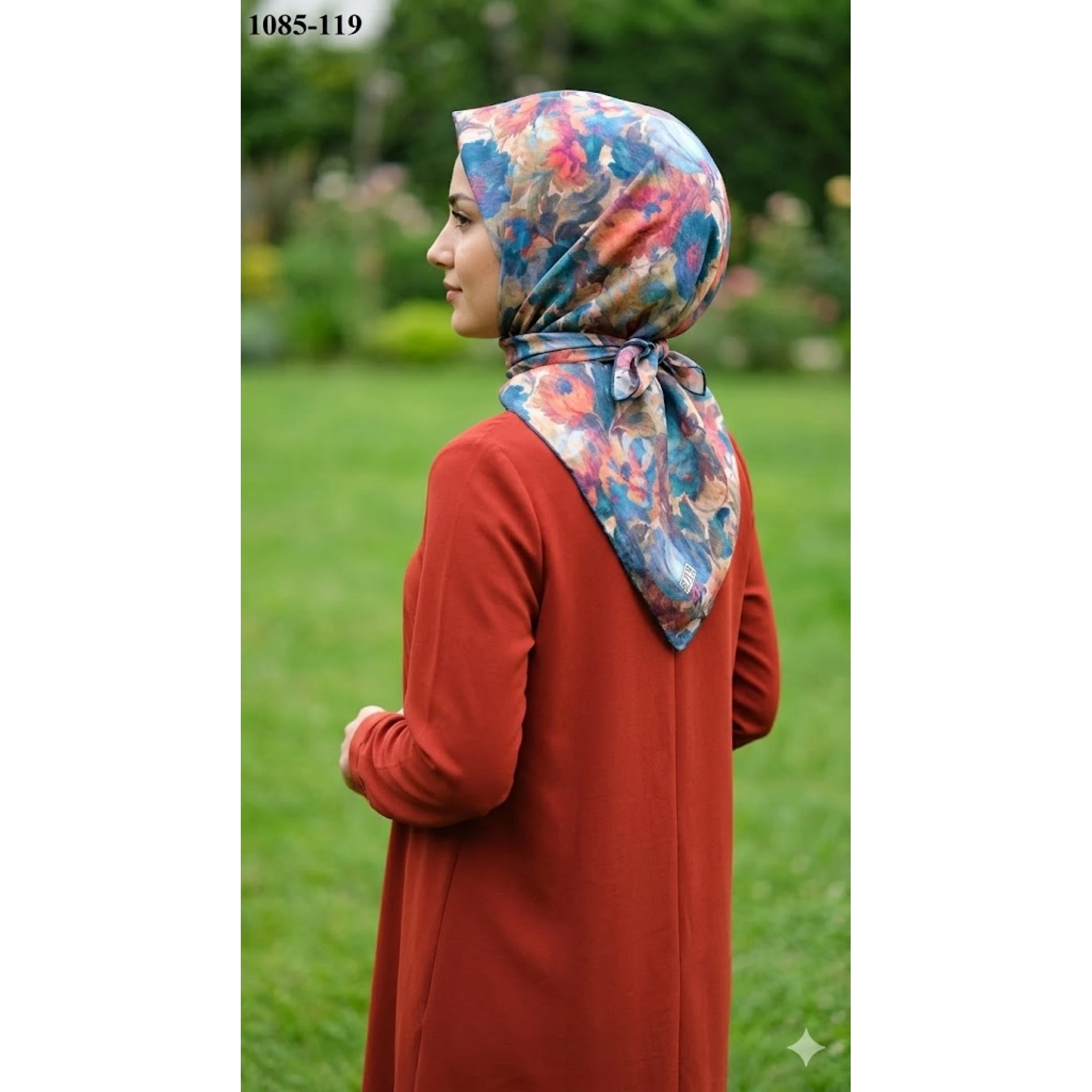 Zer Scarf Dijital Soft Pamuk Eşarp 1085-119