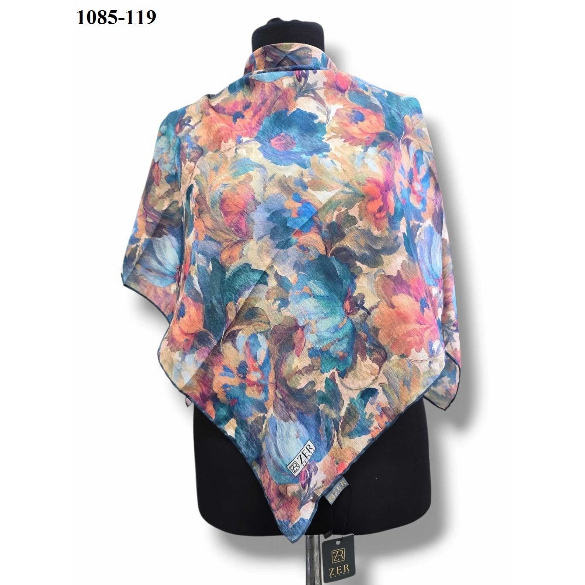 Zer Scarf Dijital Soft Pamuk Eşarp 1085-119