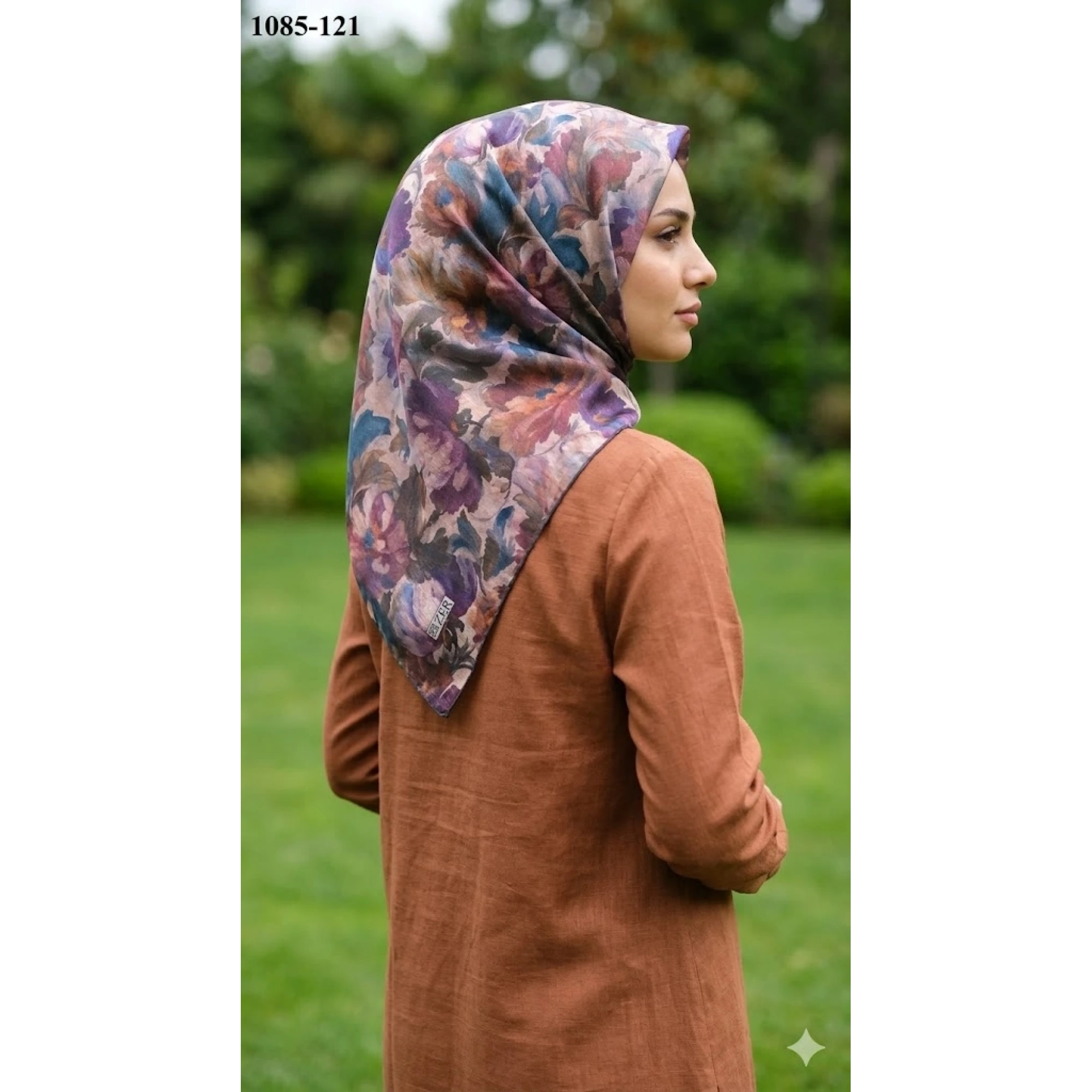 Zer Scarf Dijital Soft Pamuk Eşarp 1085-121