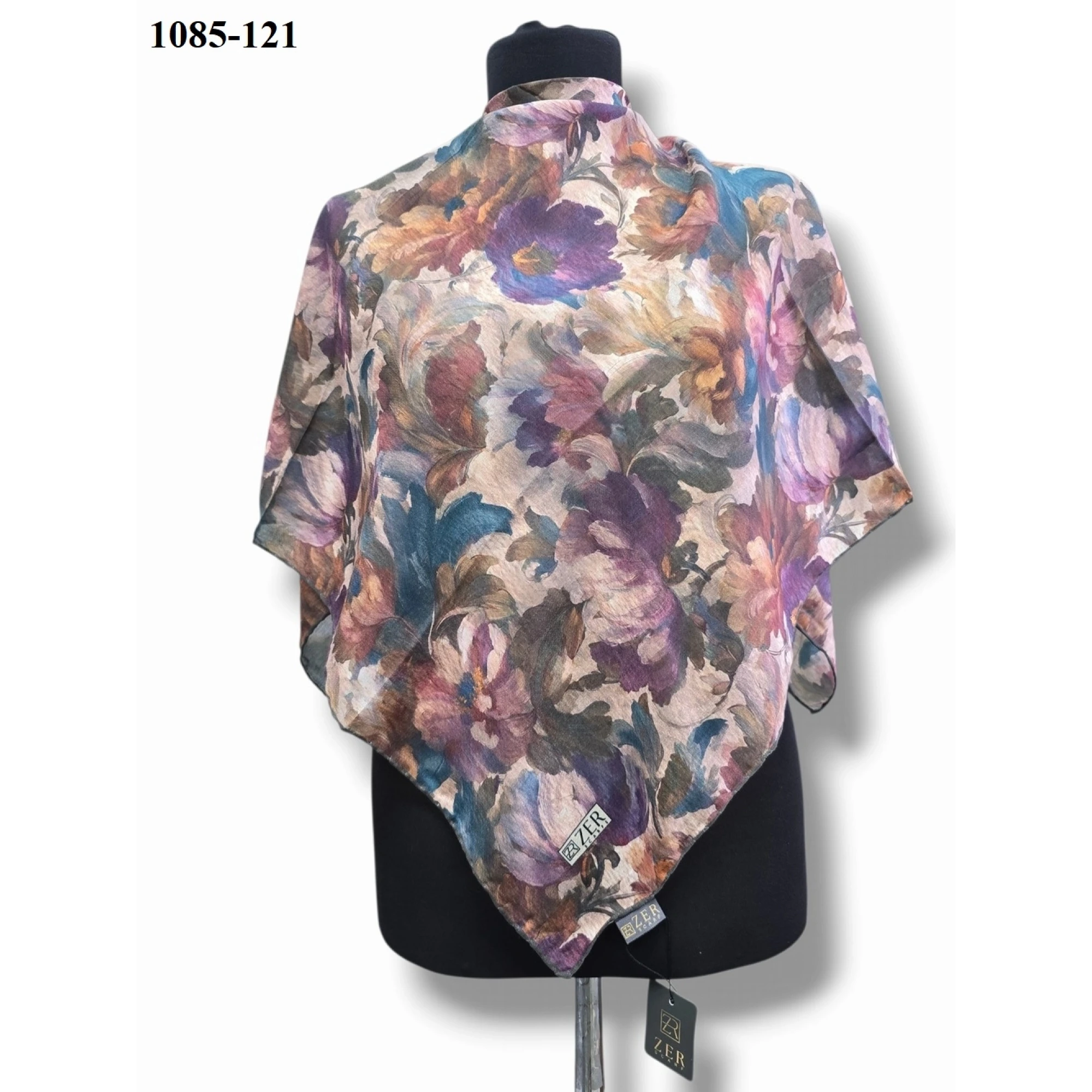 Zer Scarf Dijital Soft Pamuk Eşarp 1085-121