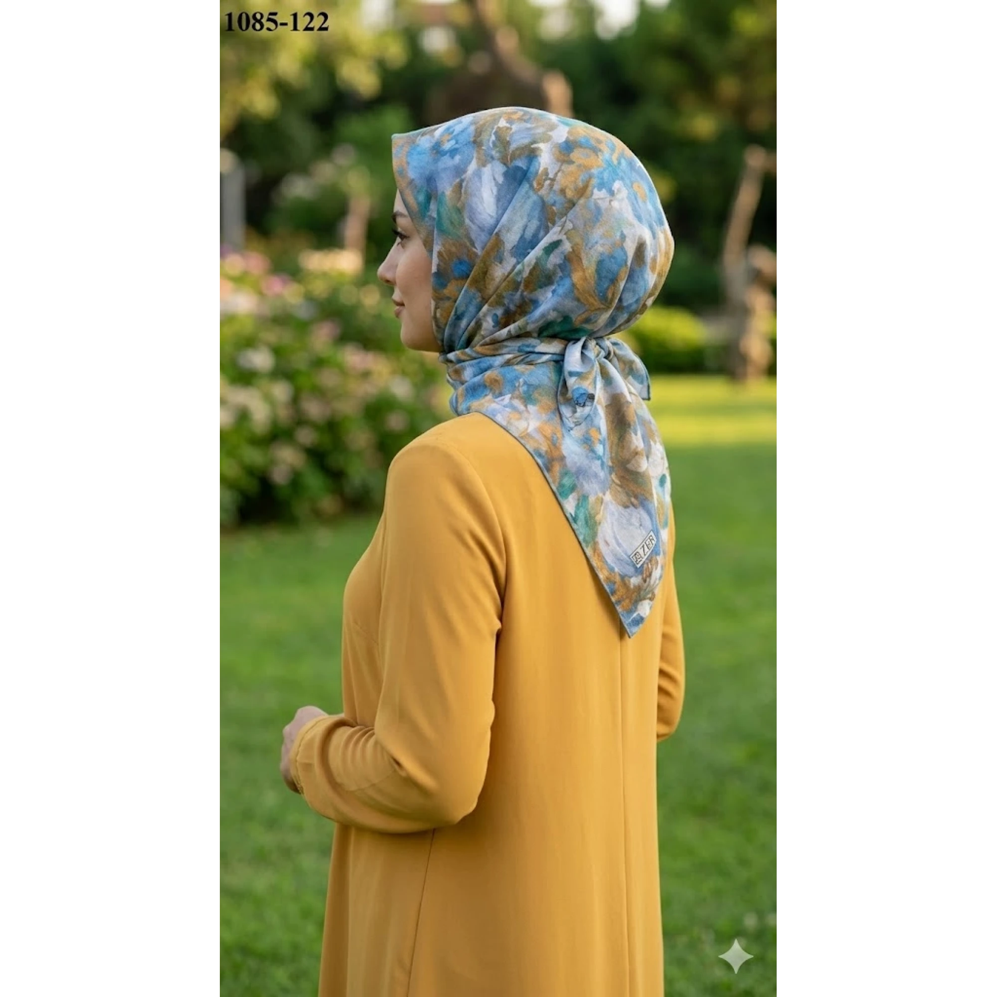Zer Scarf Dijital Soft Pamuk Eşarp 1085-122