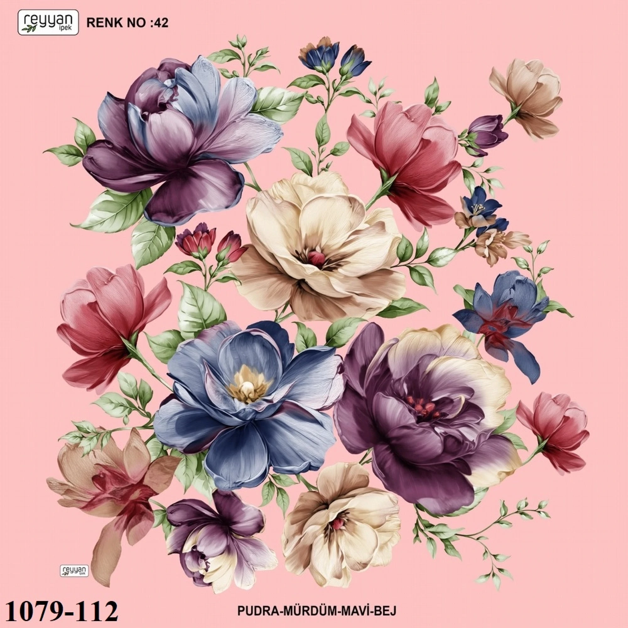 Reyyan İpek Desenli Oyalık Yazma 1079-112