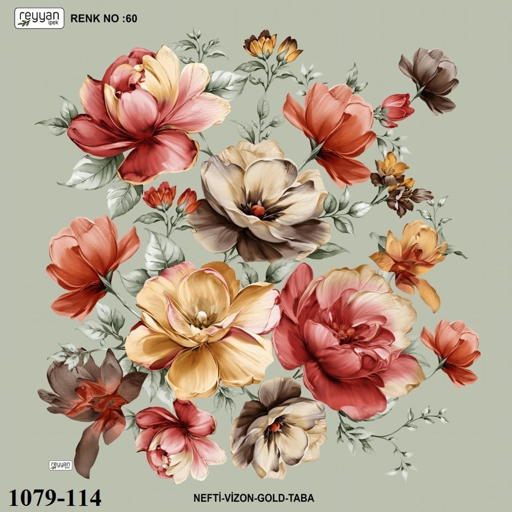 Reyyan İpek Desenli Oyalık Yazma 1079-114