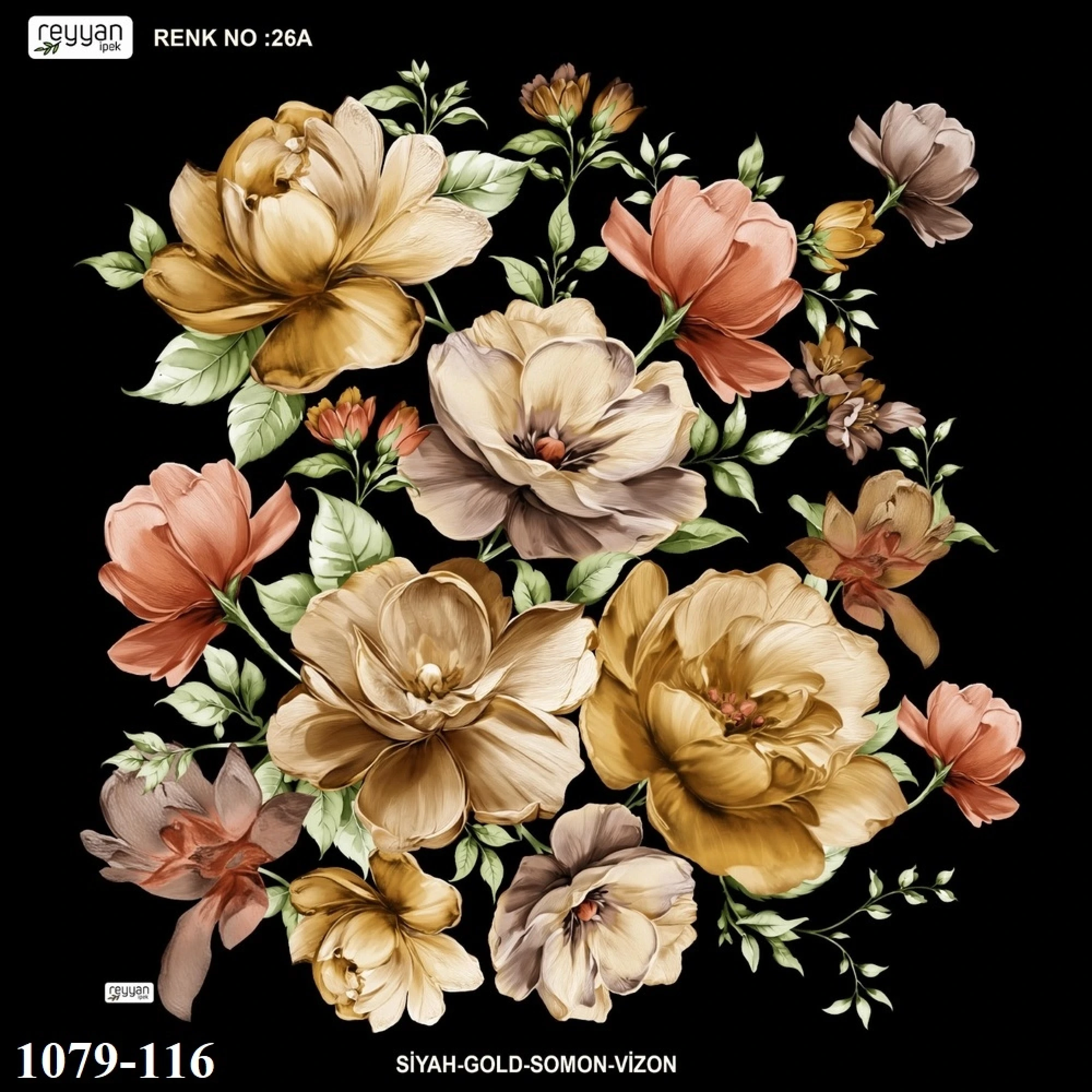 Reyyan İpek Desenli Oyalık Yazma 1079-116