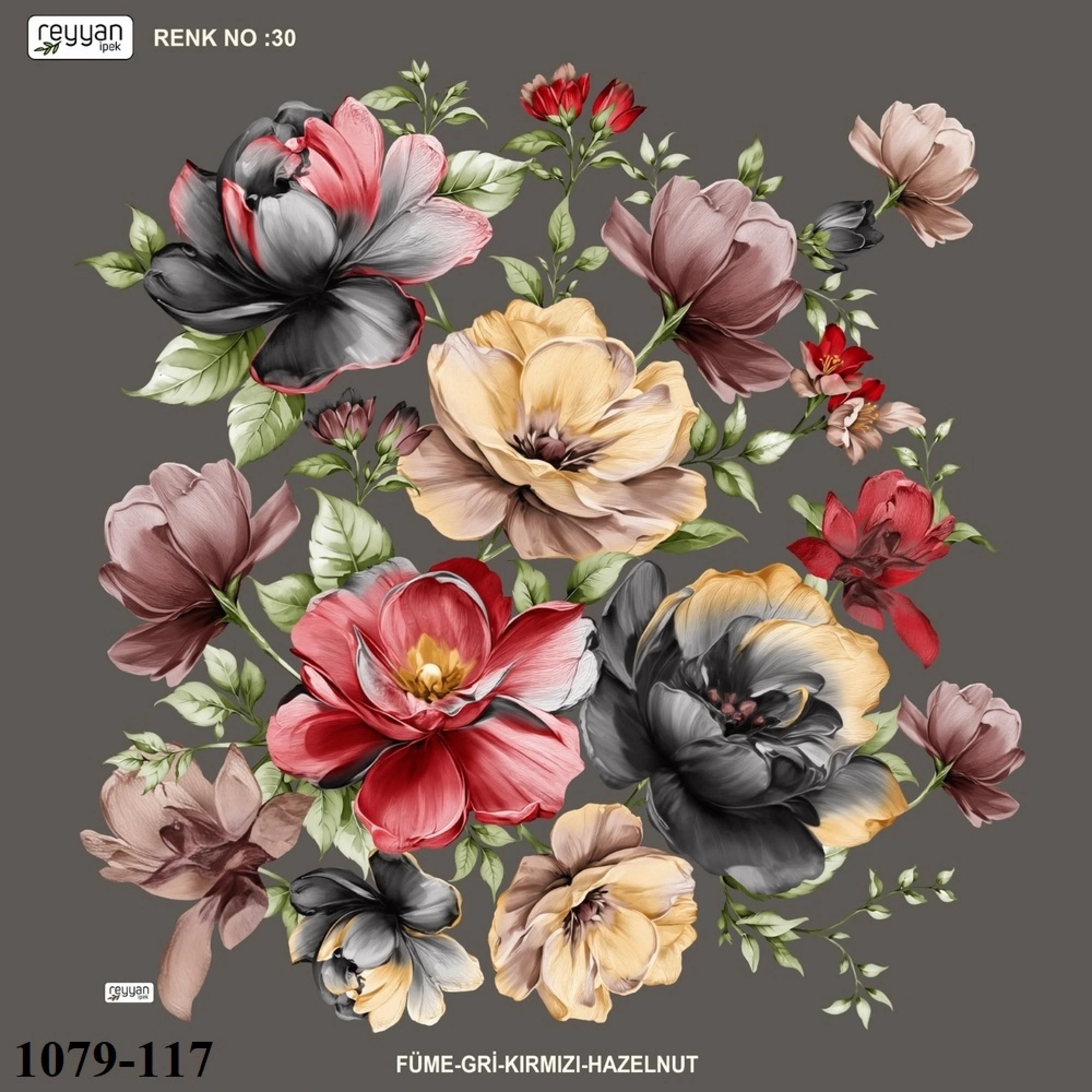 Reyyan İpek Desenli Oyalık Yazma 1079-117