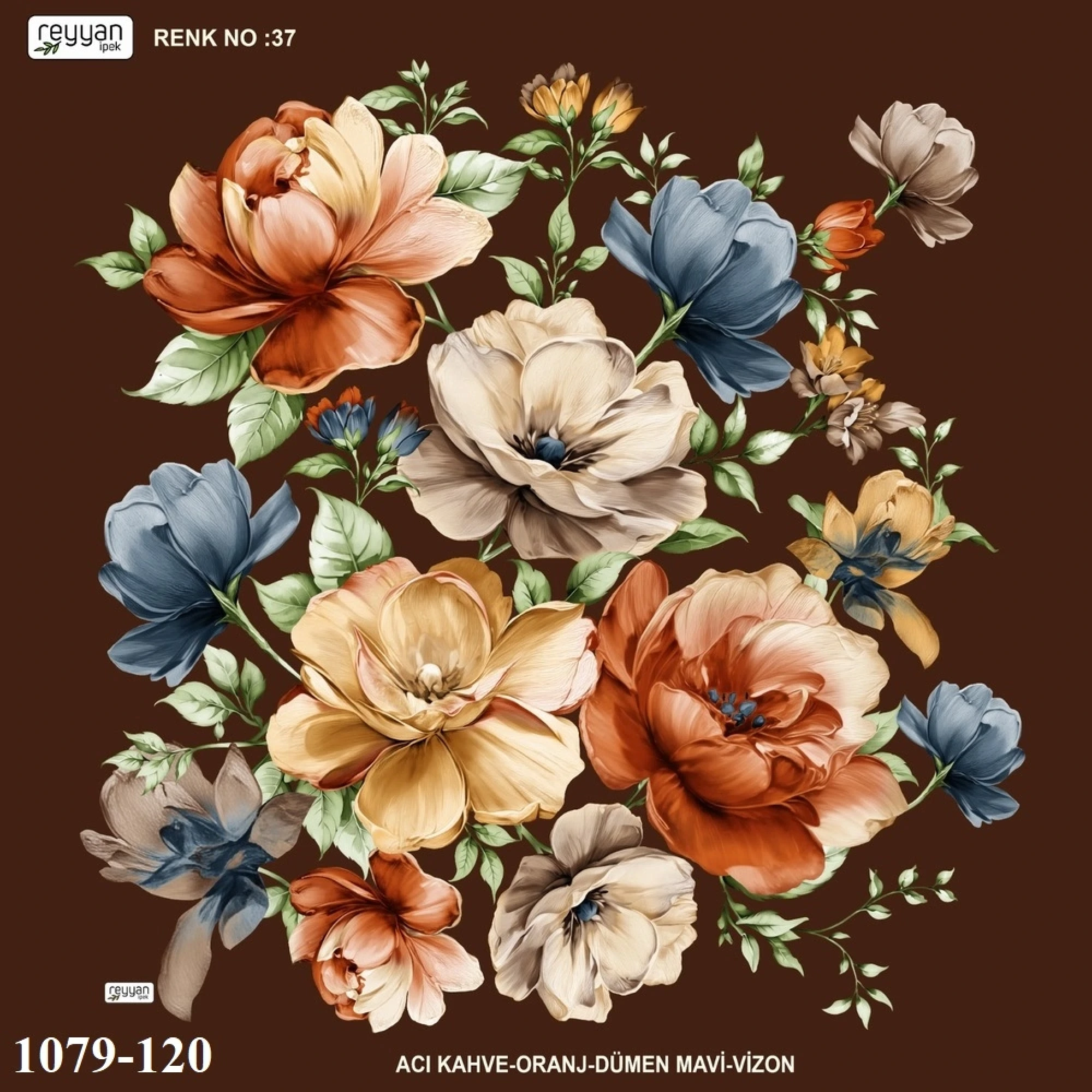 Reyyan İpek Desenli Oyalık Yazma 1079-120