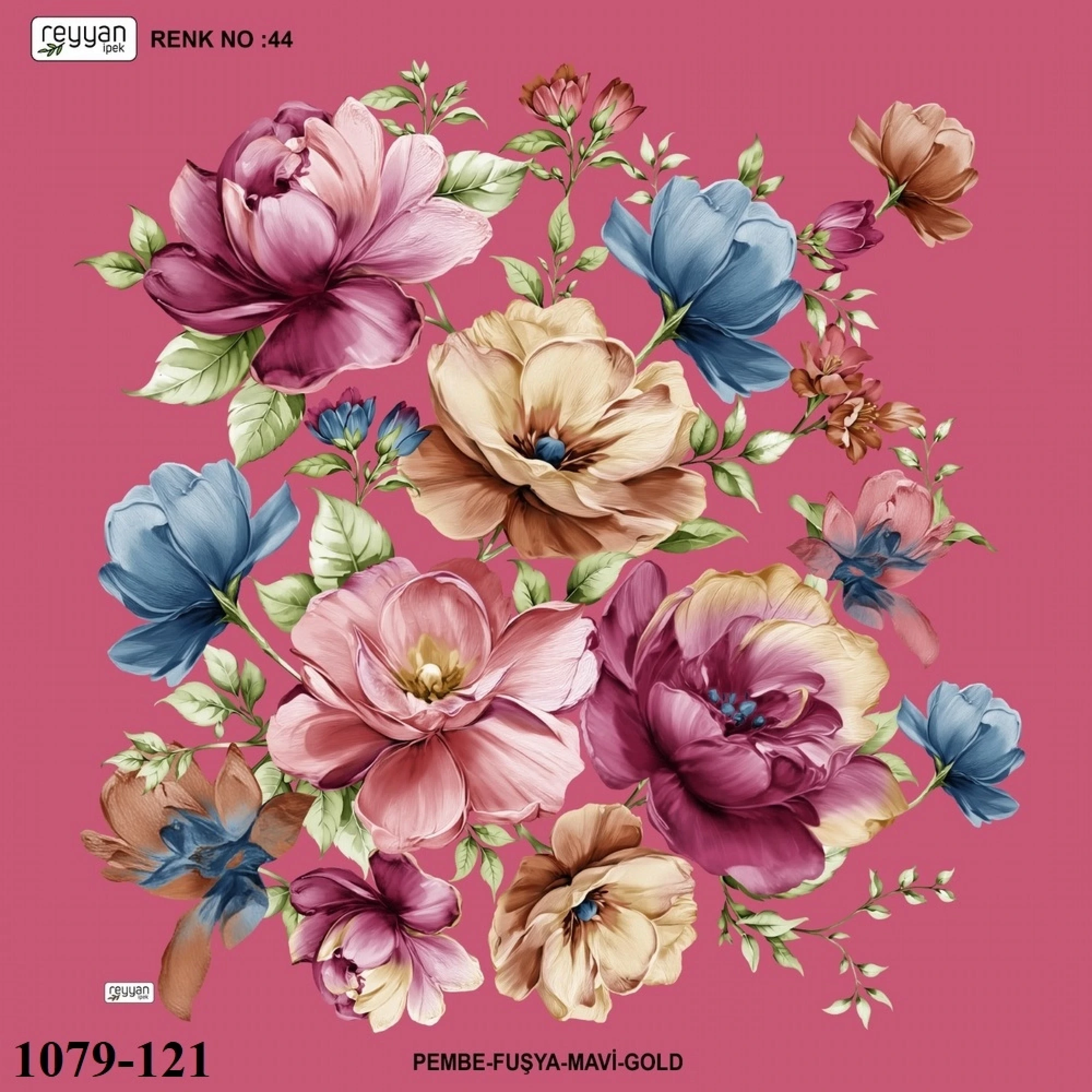 Reyyan İpek Desenli Oyalık Yazma 1079-121