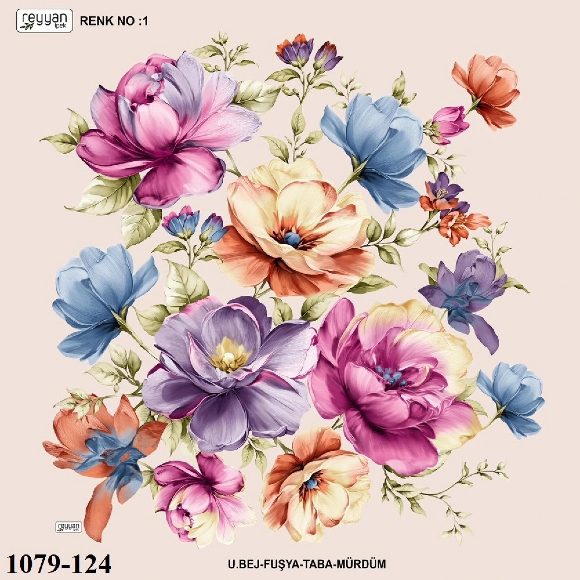 Reyyan İpek Desenli Oyalık Yazma 1079-124